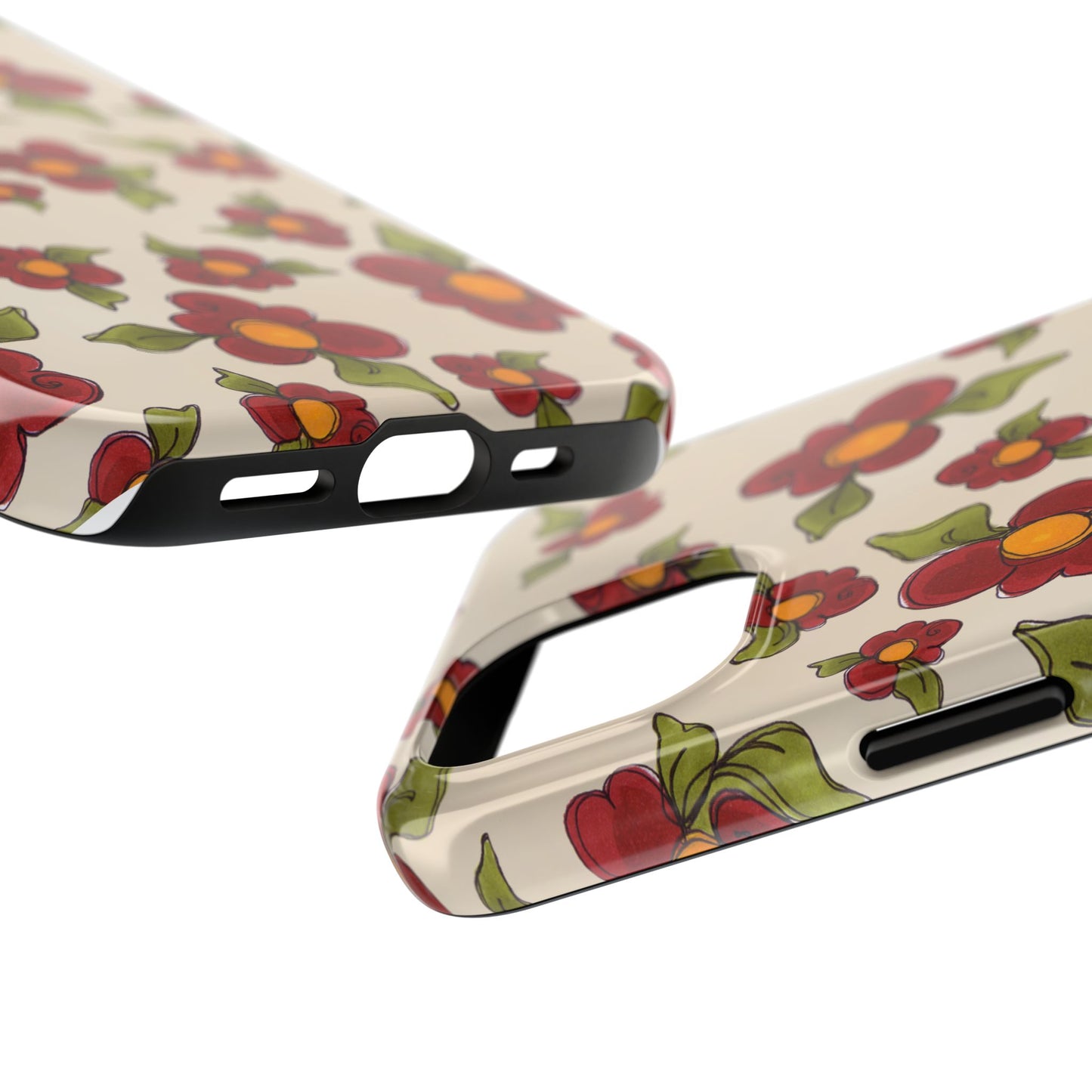 Chili Pepper Daisies Phone Case