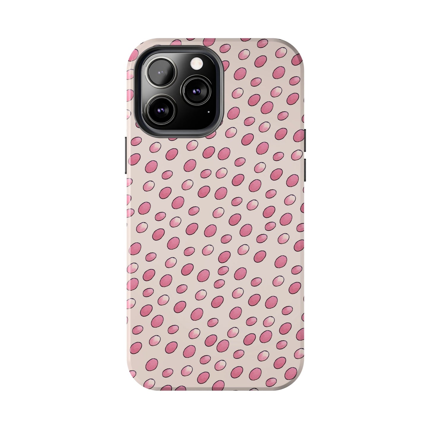 Egg Dots Vanilla / Pink Phone Case