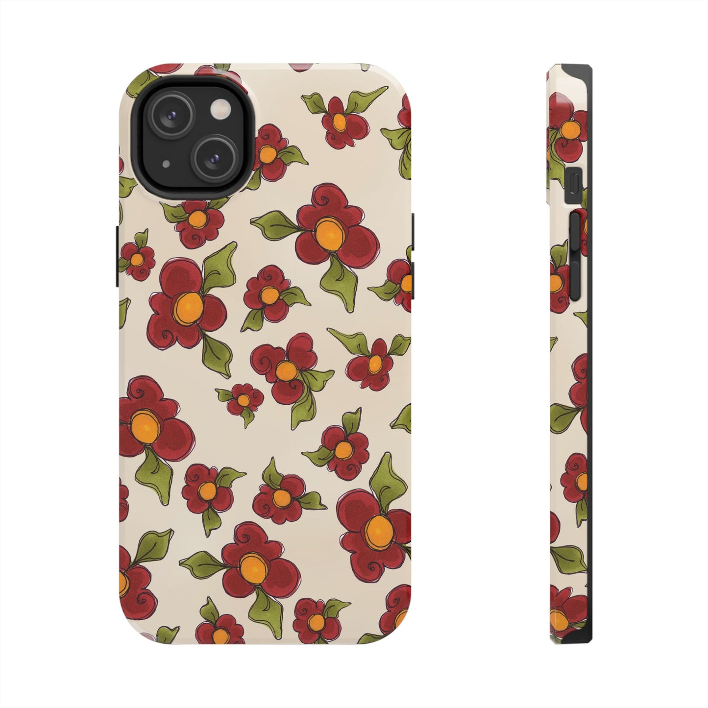 Chili Pepper Daisies Phone Case