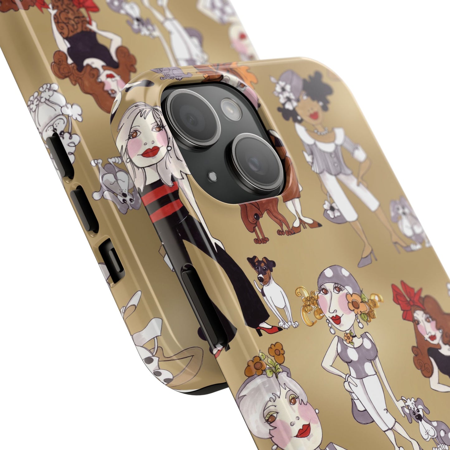 Dog Ladies Tan Phone Case