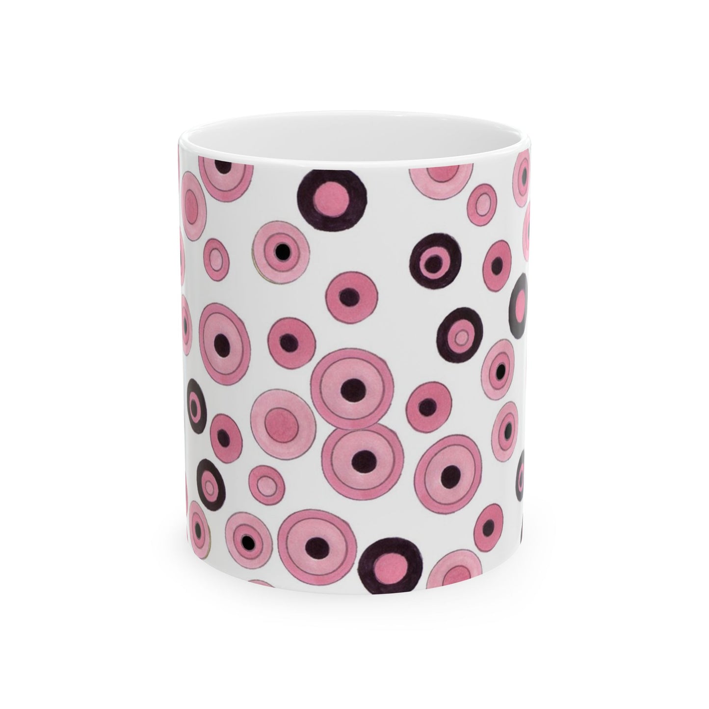 Pink / Black Circles Cup