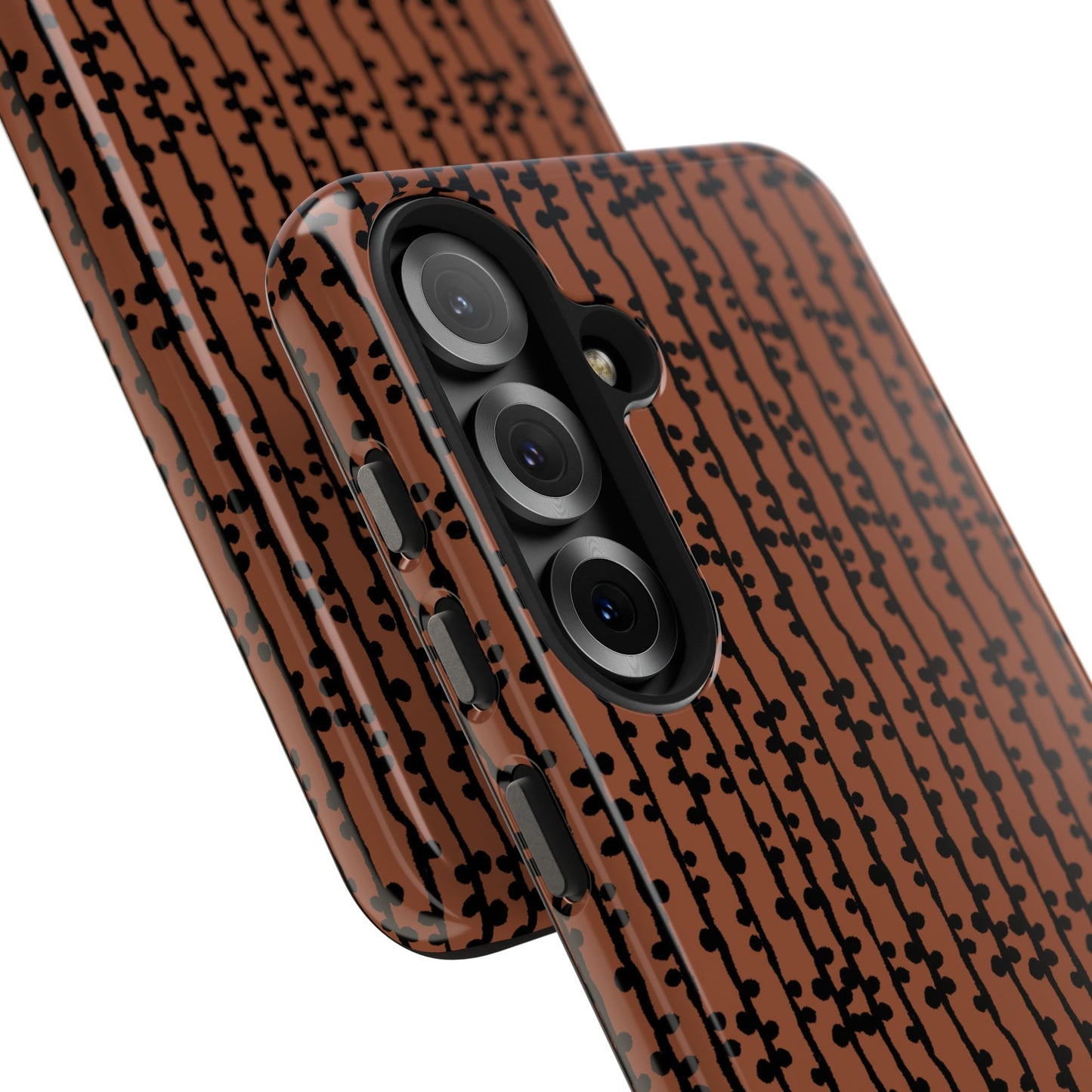 Loopy Stripe Brown Phone Case
