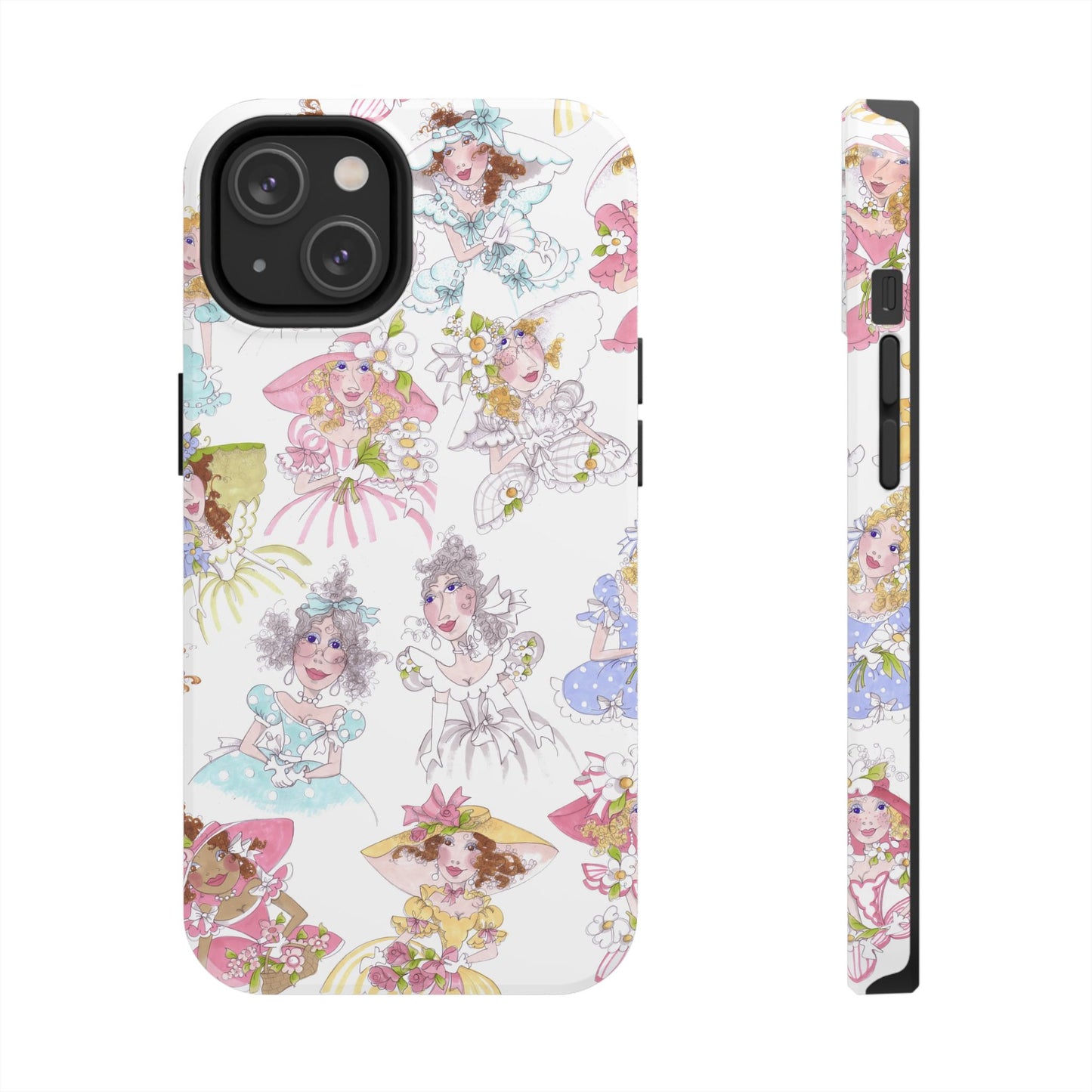 Tossed Belles White Phone Case