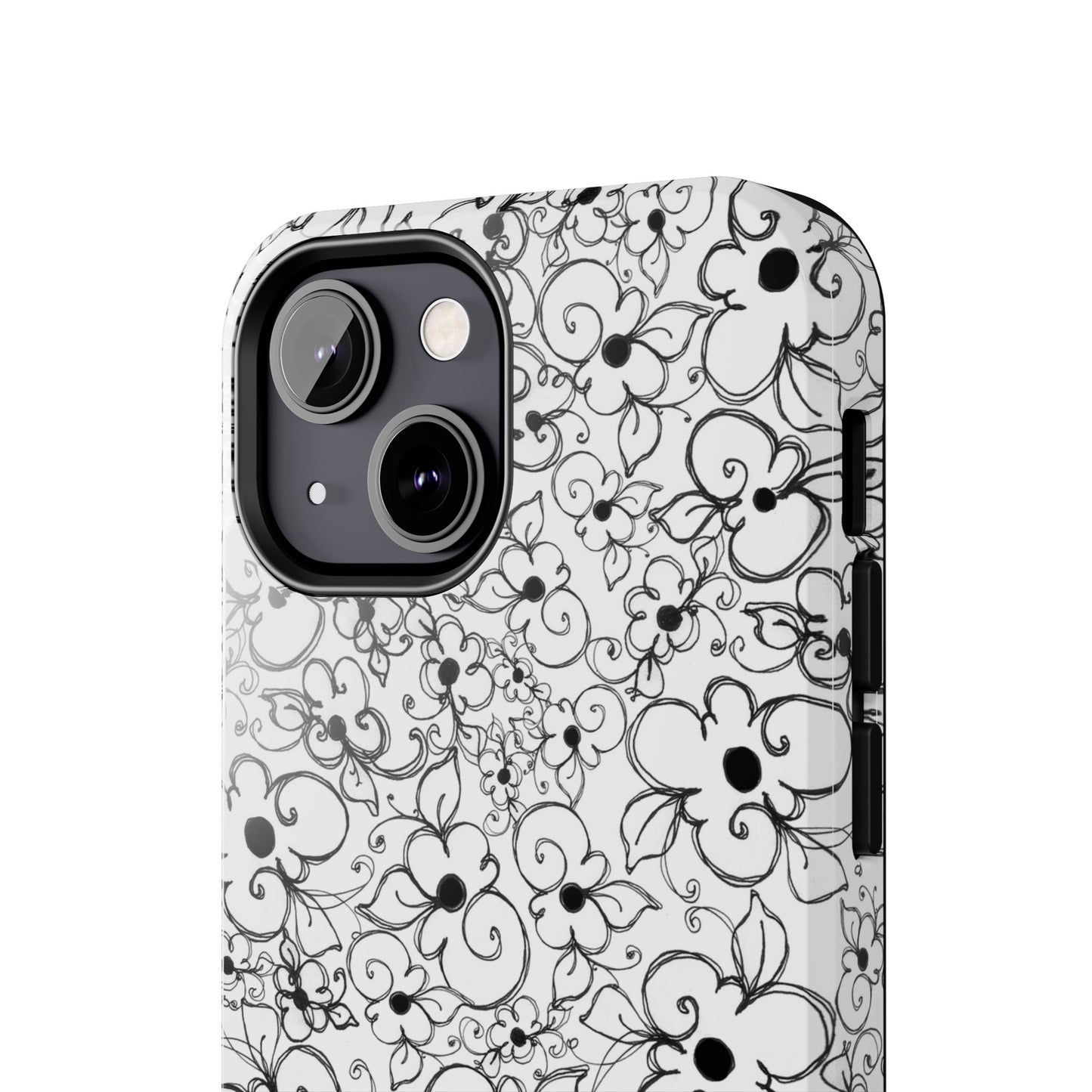 Dog Daisies White Phone Case