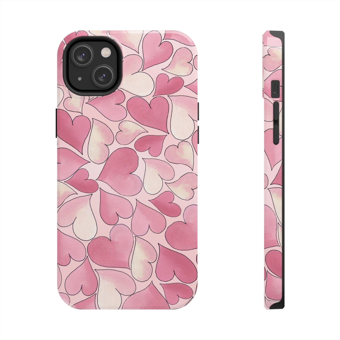Hearts Pink Sky Phone Case