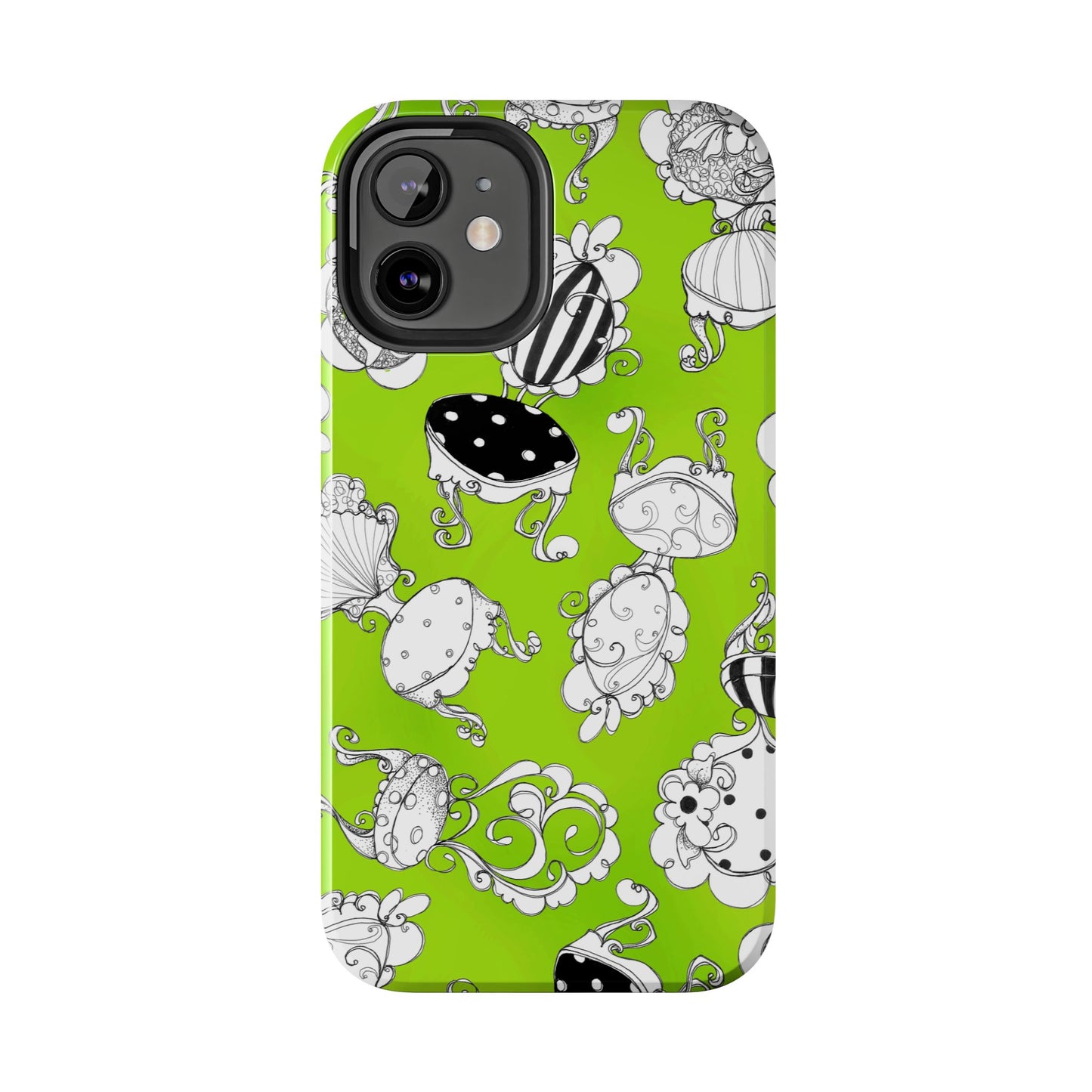 Bistro Chairs Lime Phone Case