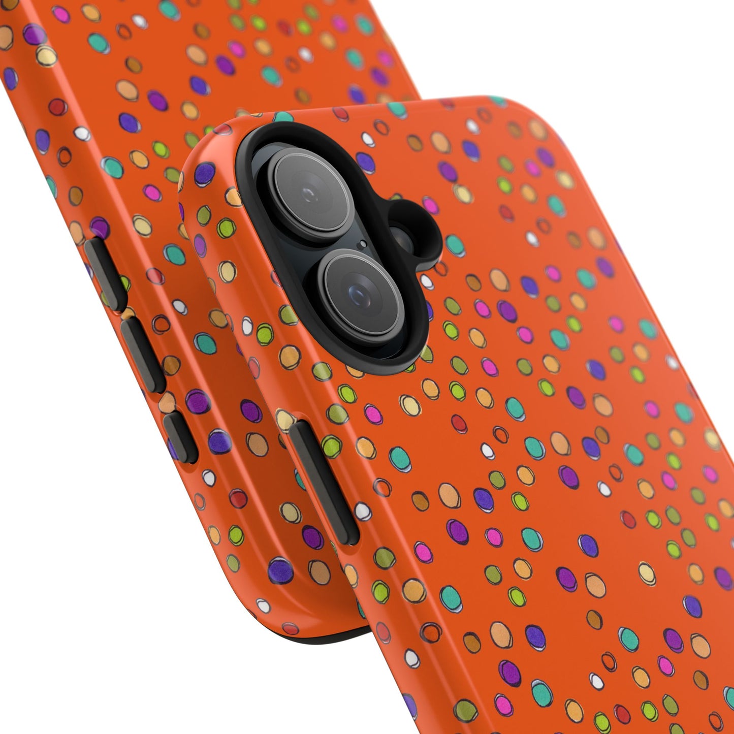 Dog Dots Orange Phone Case