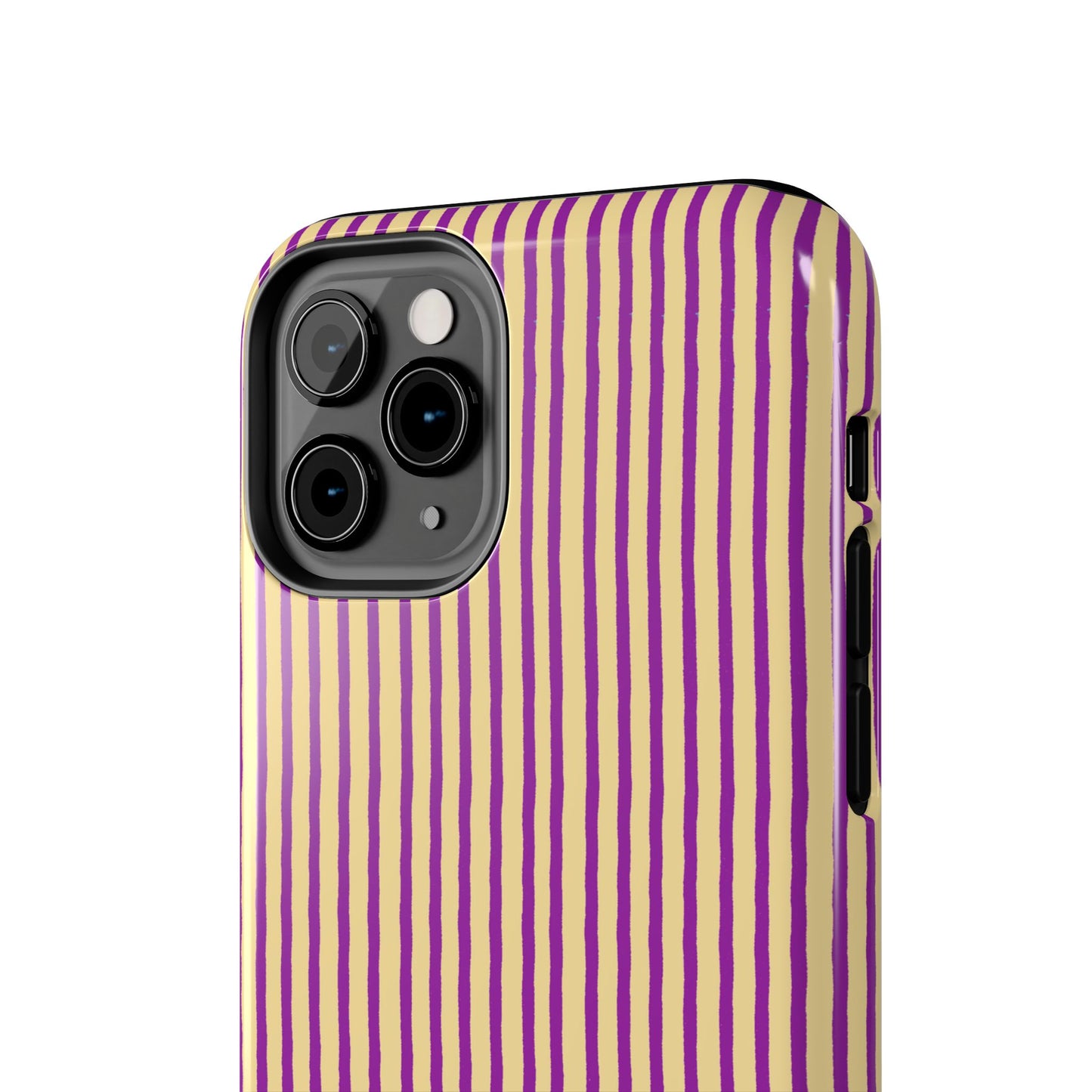 Stripe Yellow / Purple Phone Case