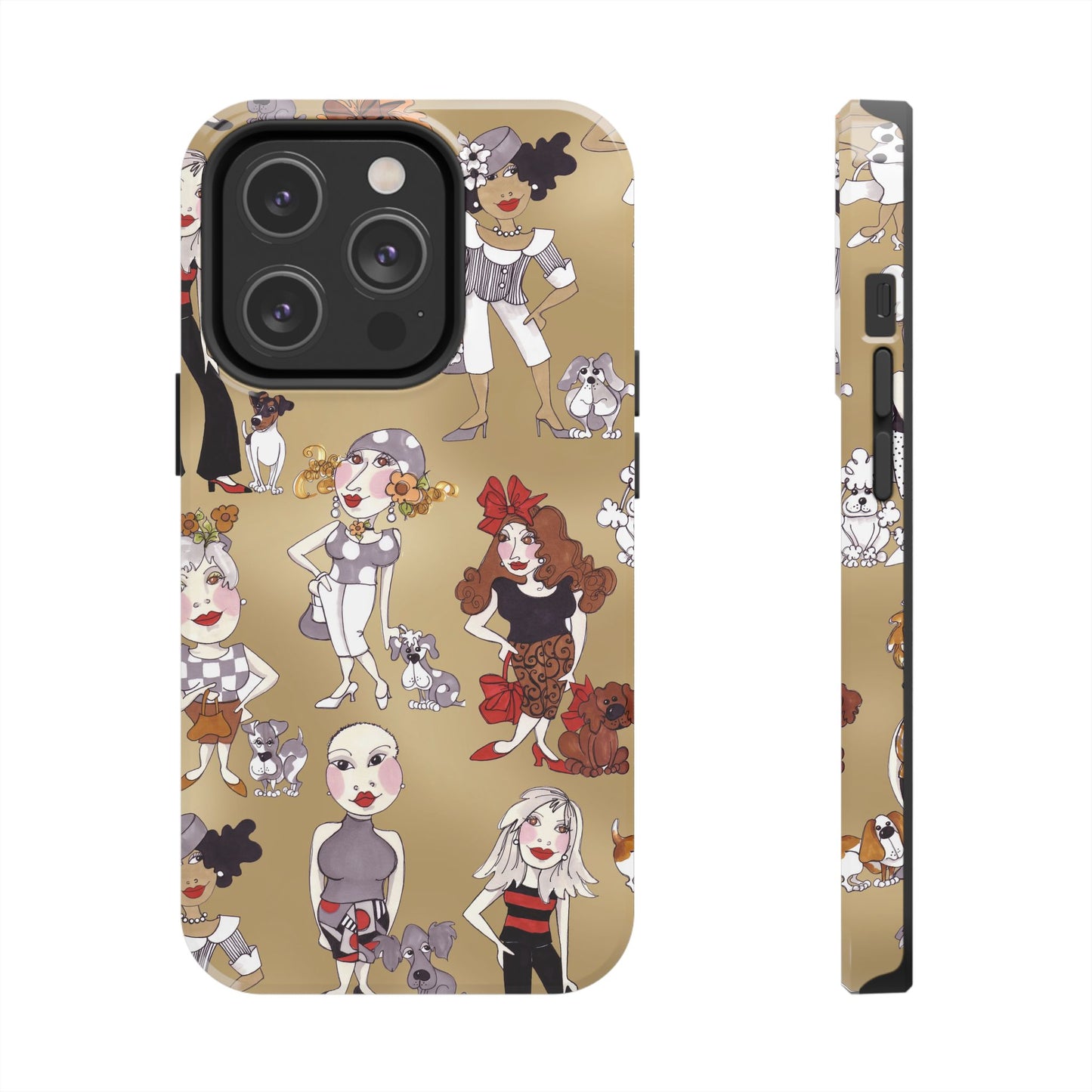 Dog Ladies Tan Phone Case