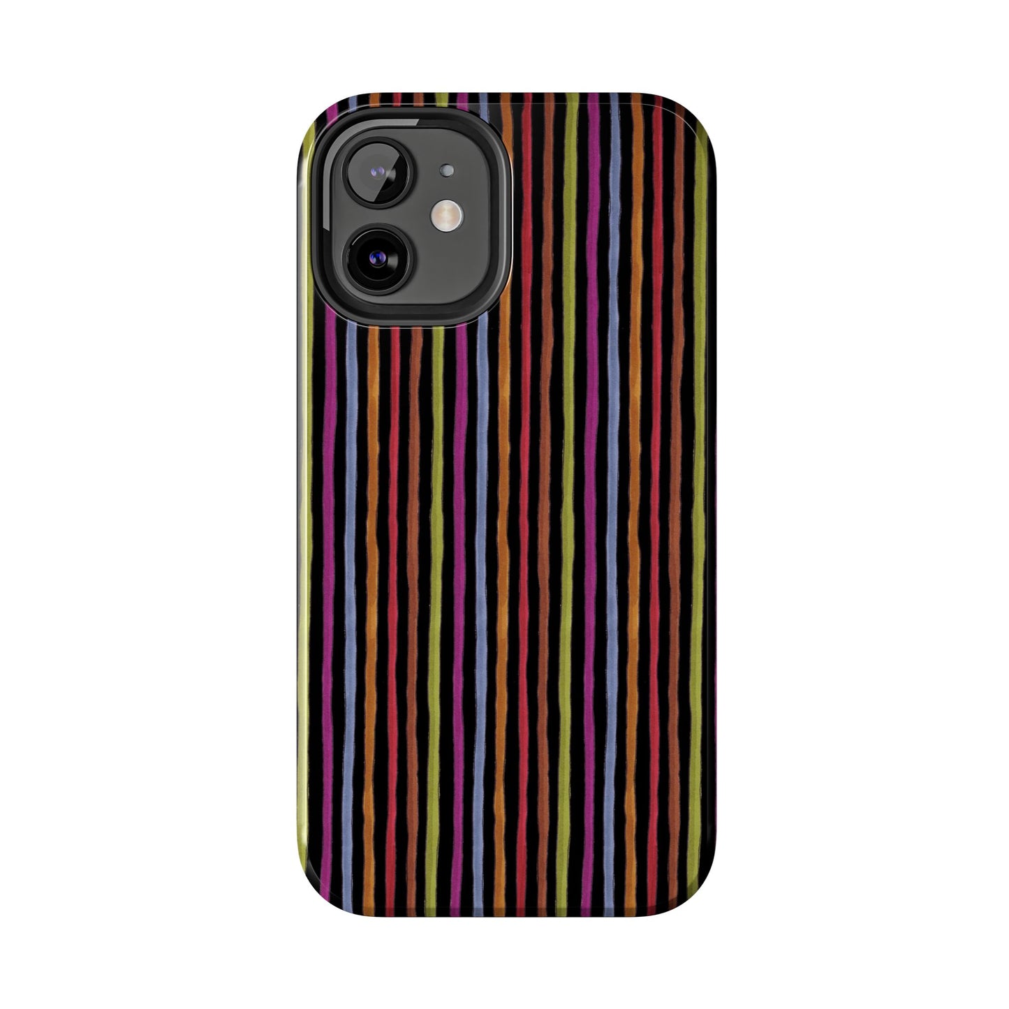 Stripe Black Phone Case