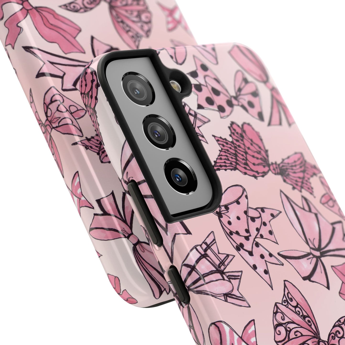 Blushing Bows Pink Sky Phone Case