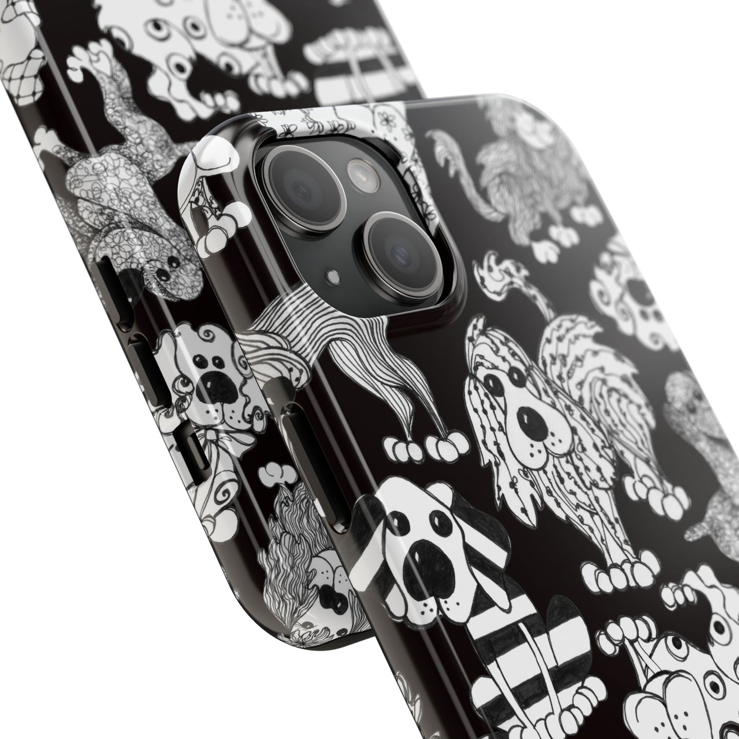 Dear Doggies Black Phone Case