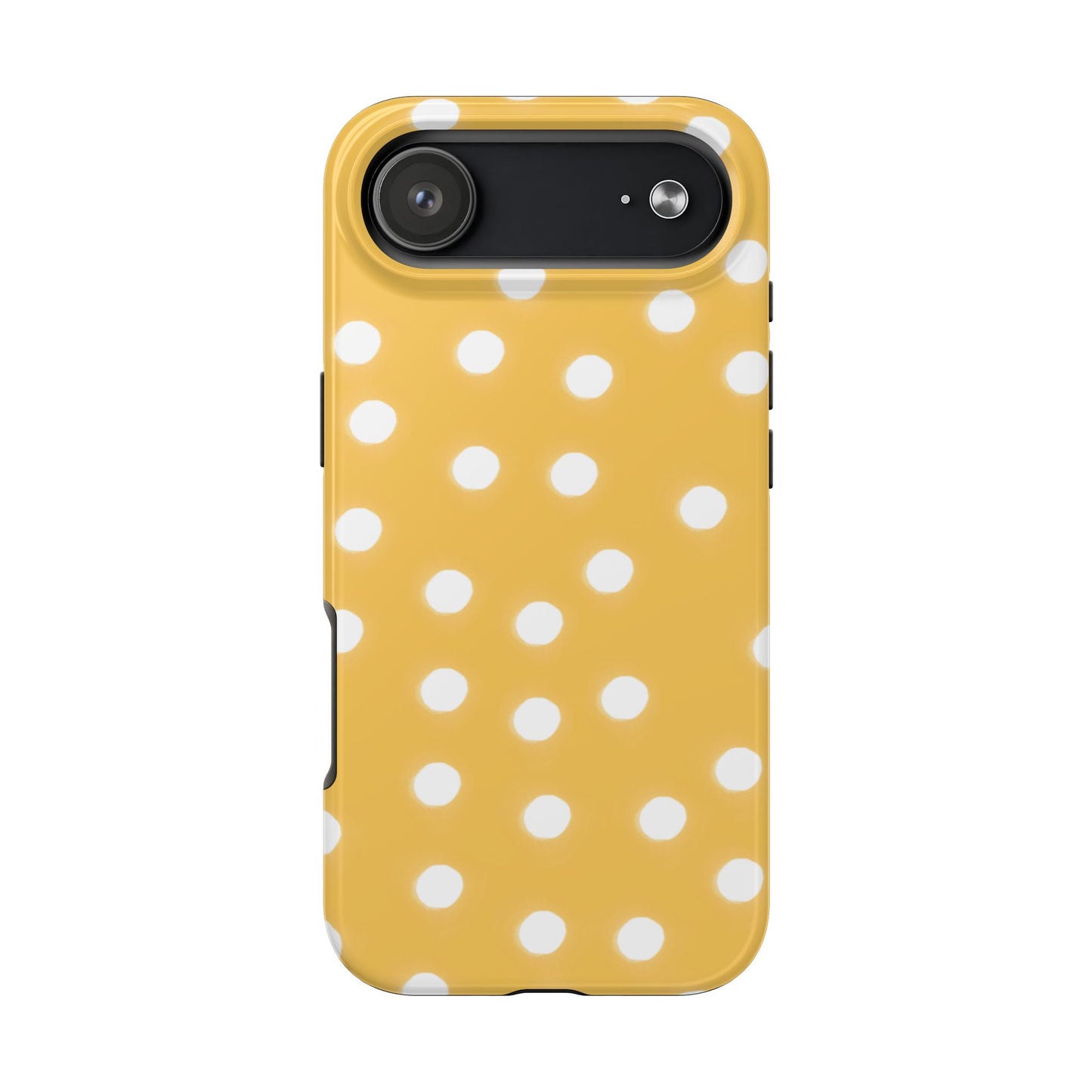 Jumbo Dots Yellow / White Phone Case