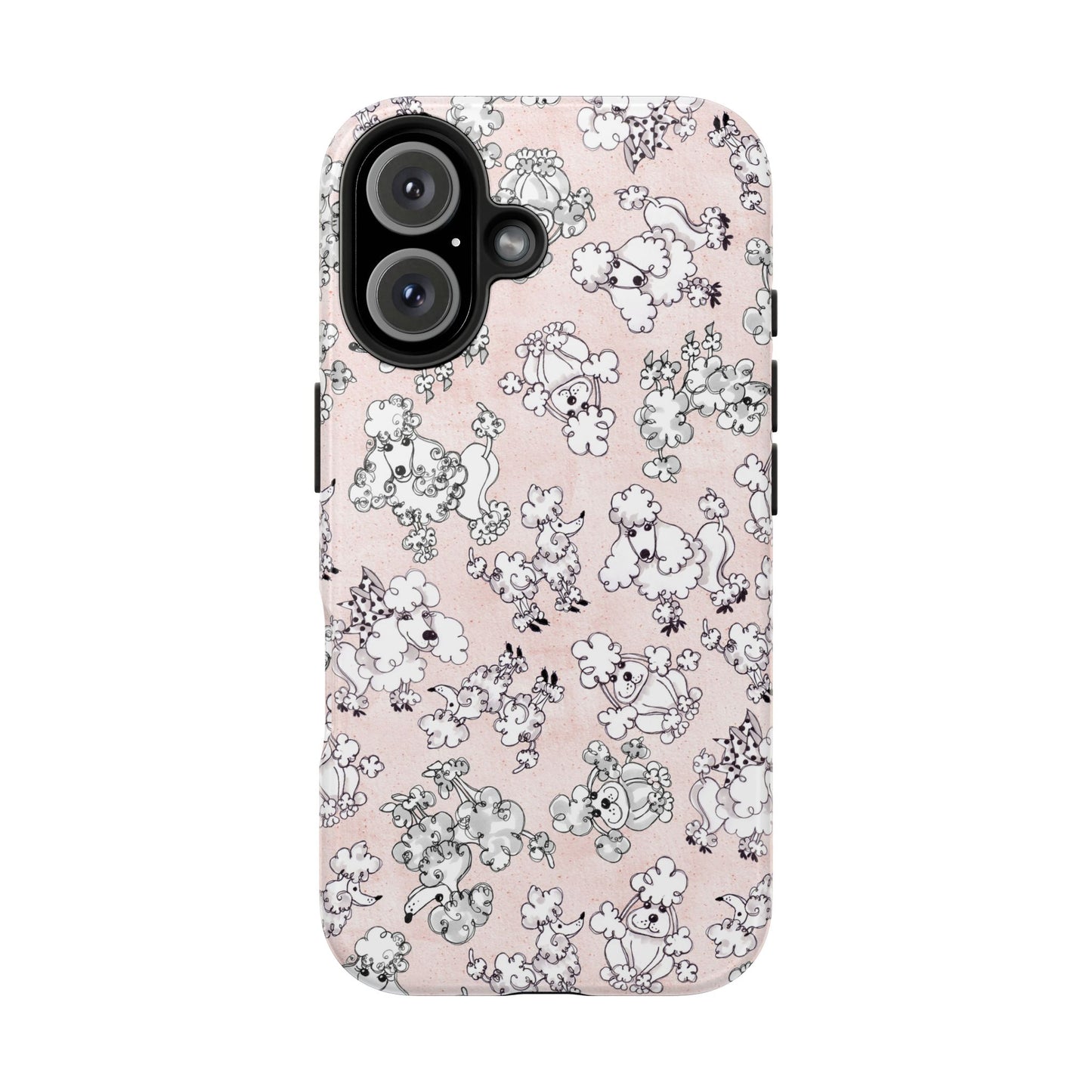 Paris Poodles Pink Phone Case