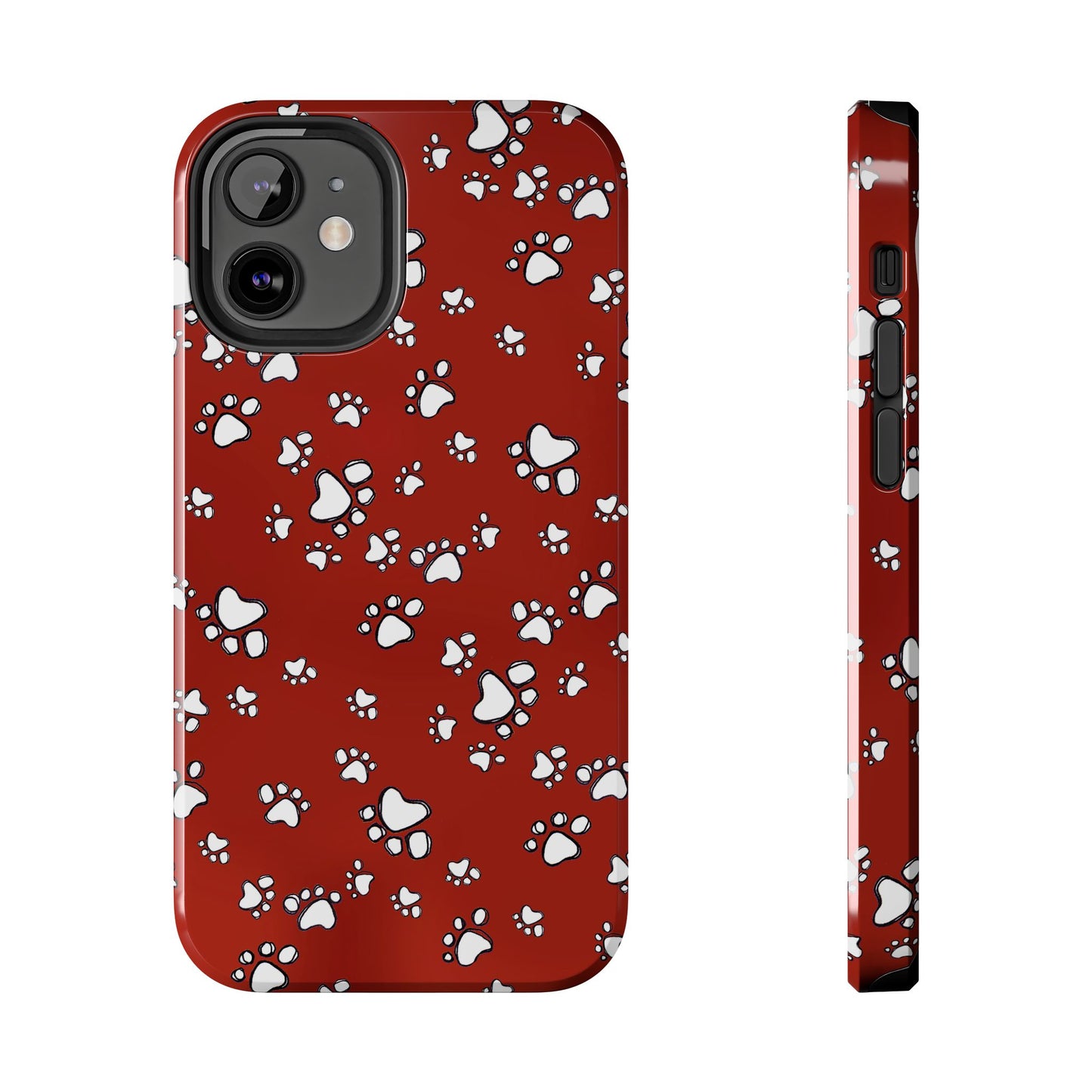 Paw Flakes Red Phone Case
