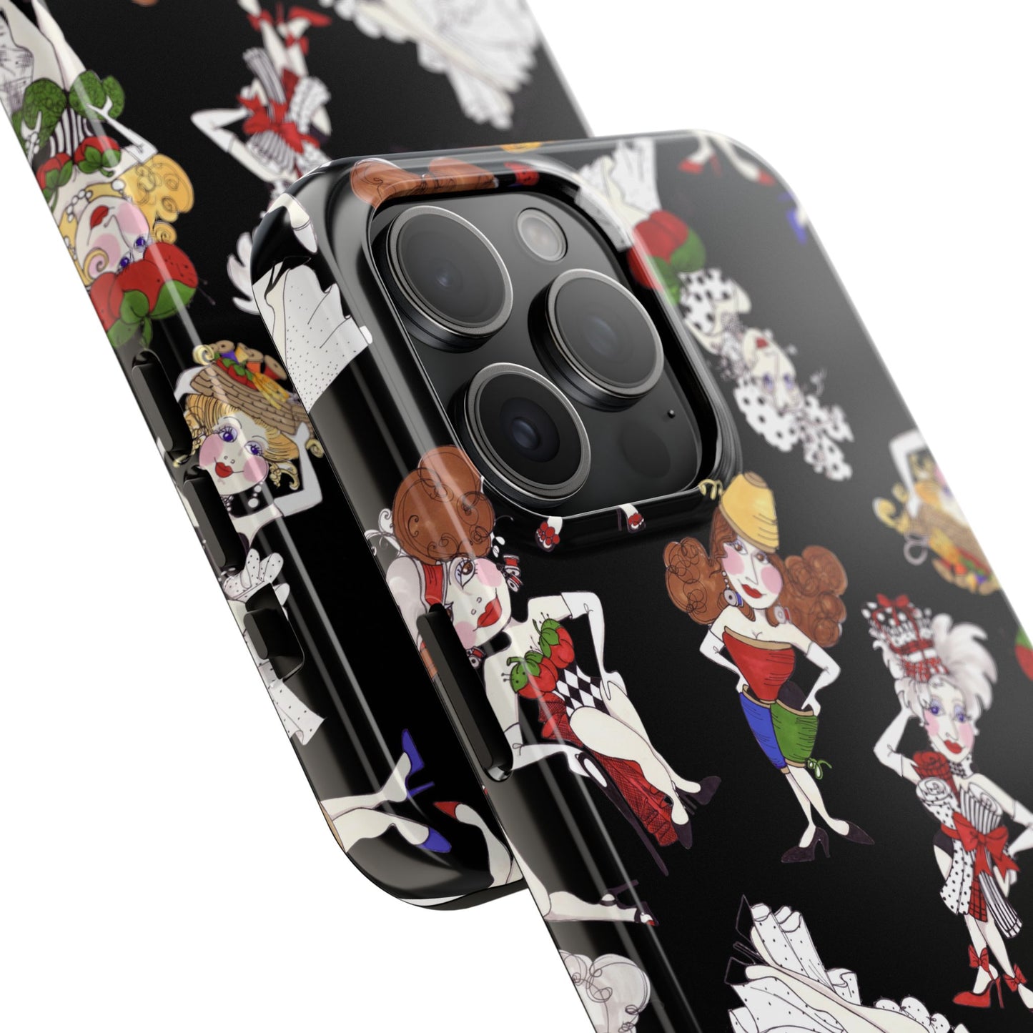 Sew Tossed Black Phone Case