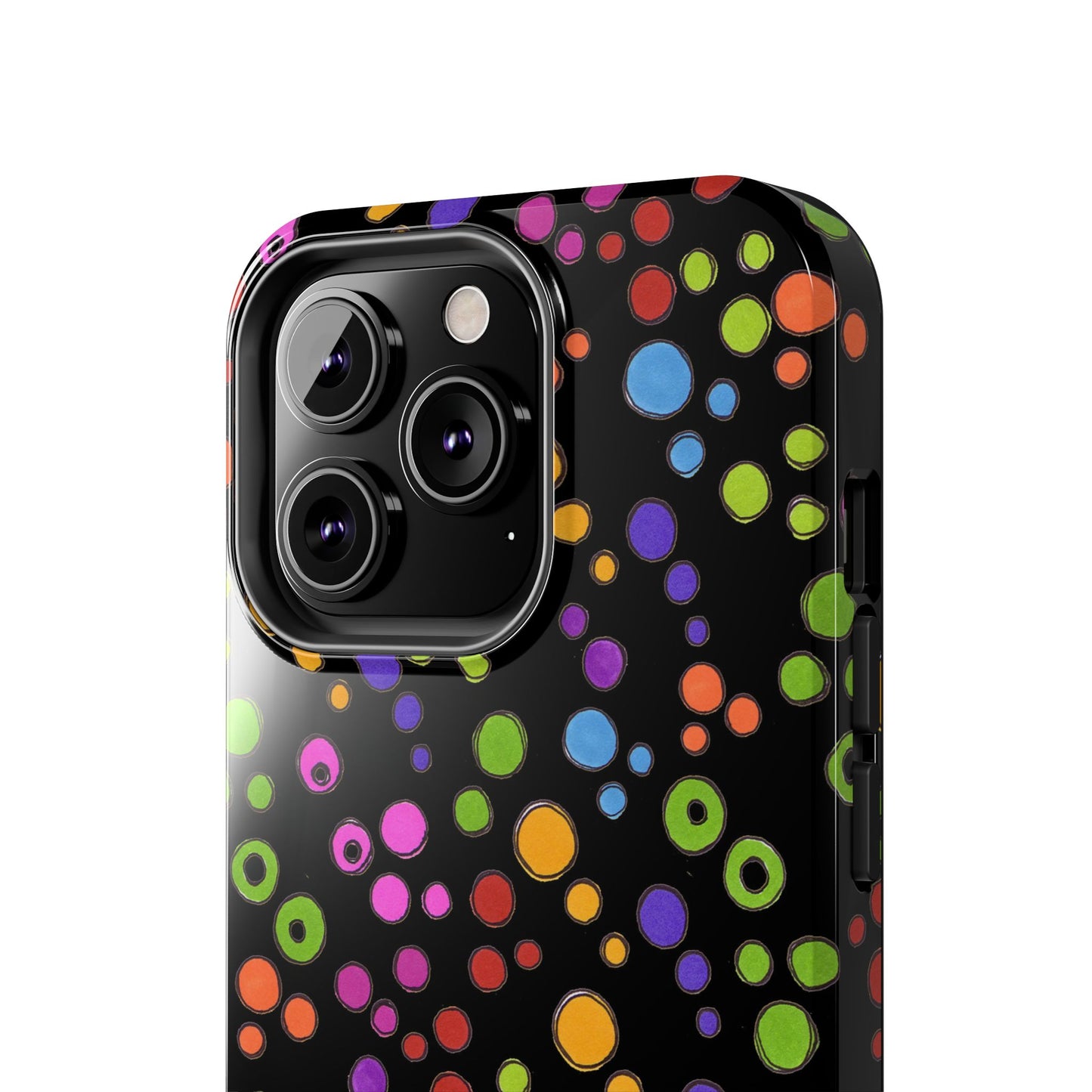 Dog Dots Black / Multi Phone Case