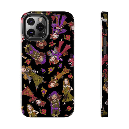 Tossed Gypsies Black Phone Case