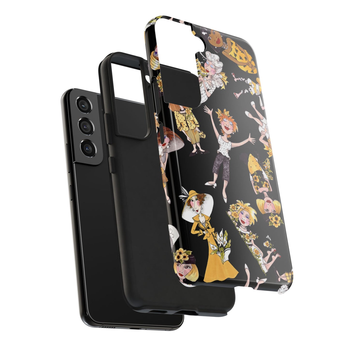 Bee Tossed Black Phone Case