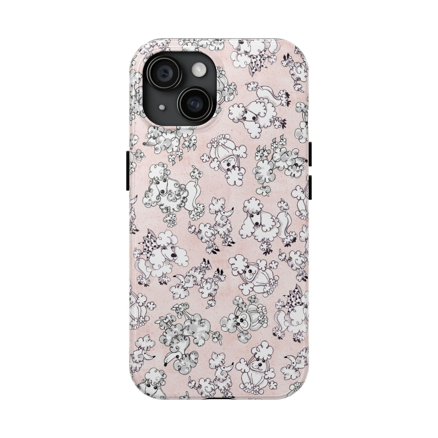 Paris Poodles Pink Phone Case