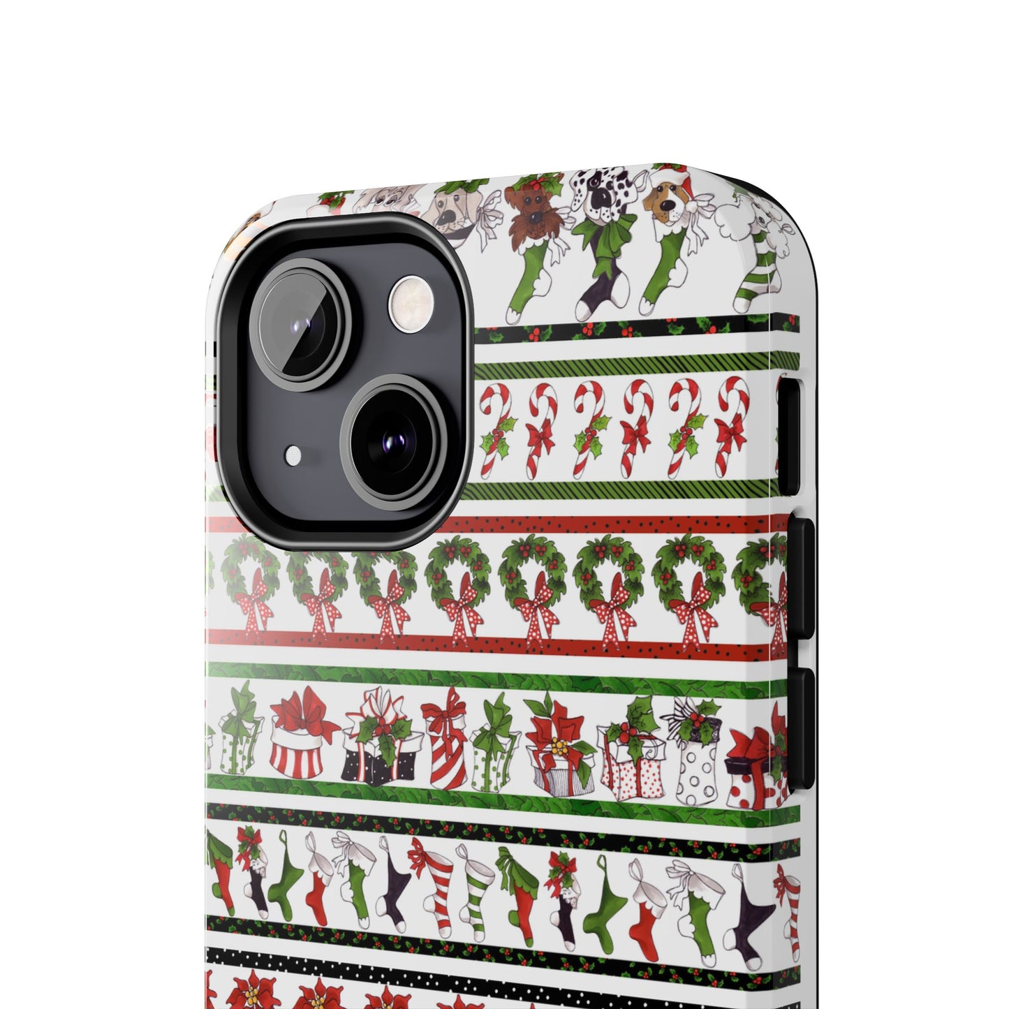 Holiday Borders White Phone Case