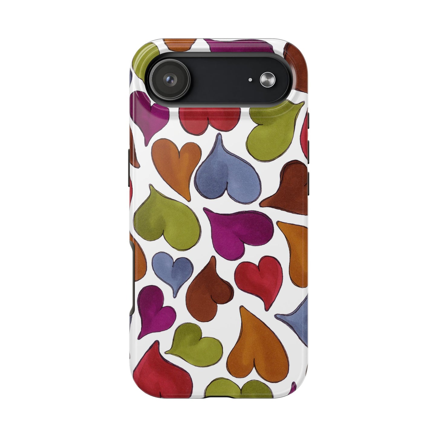 Big Hearted White Phone Case