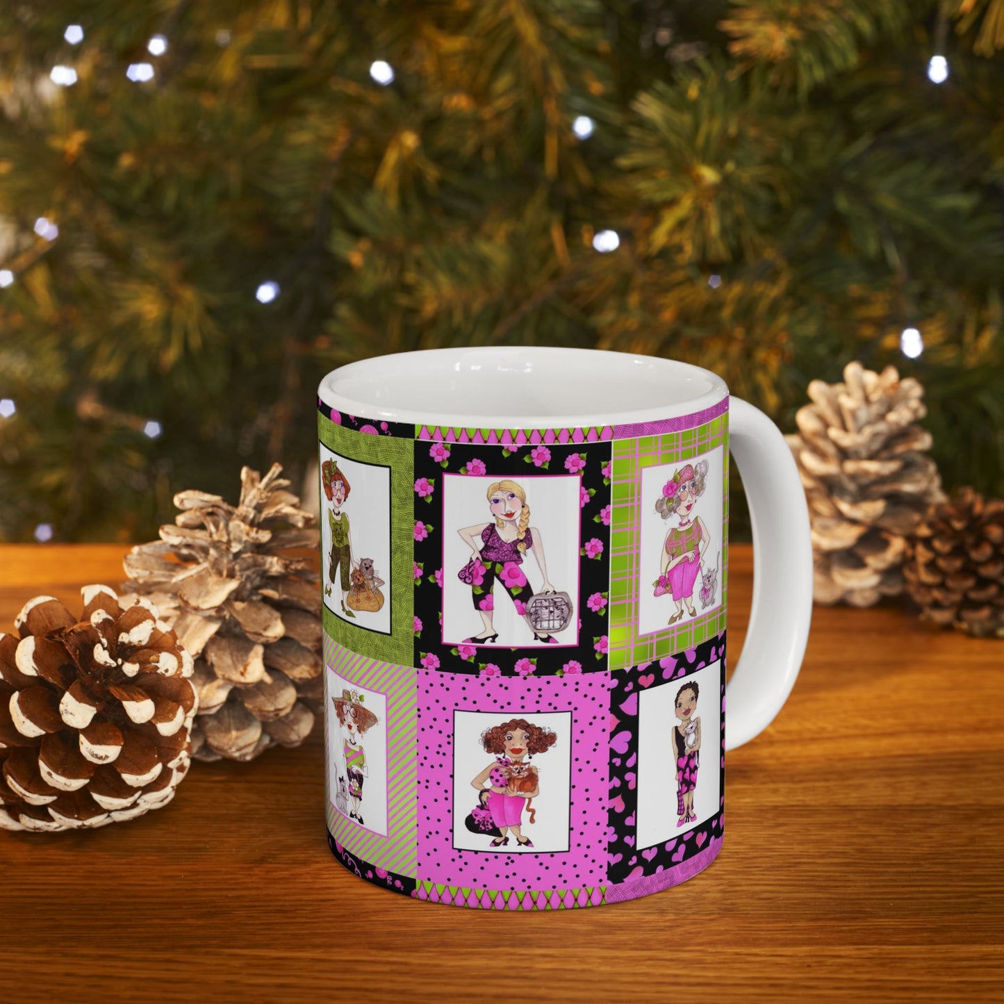 Cat Ladies Cerise Cup