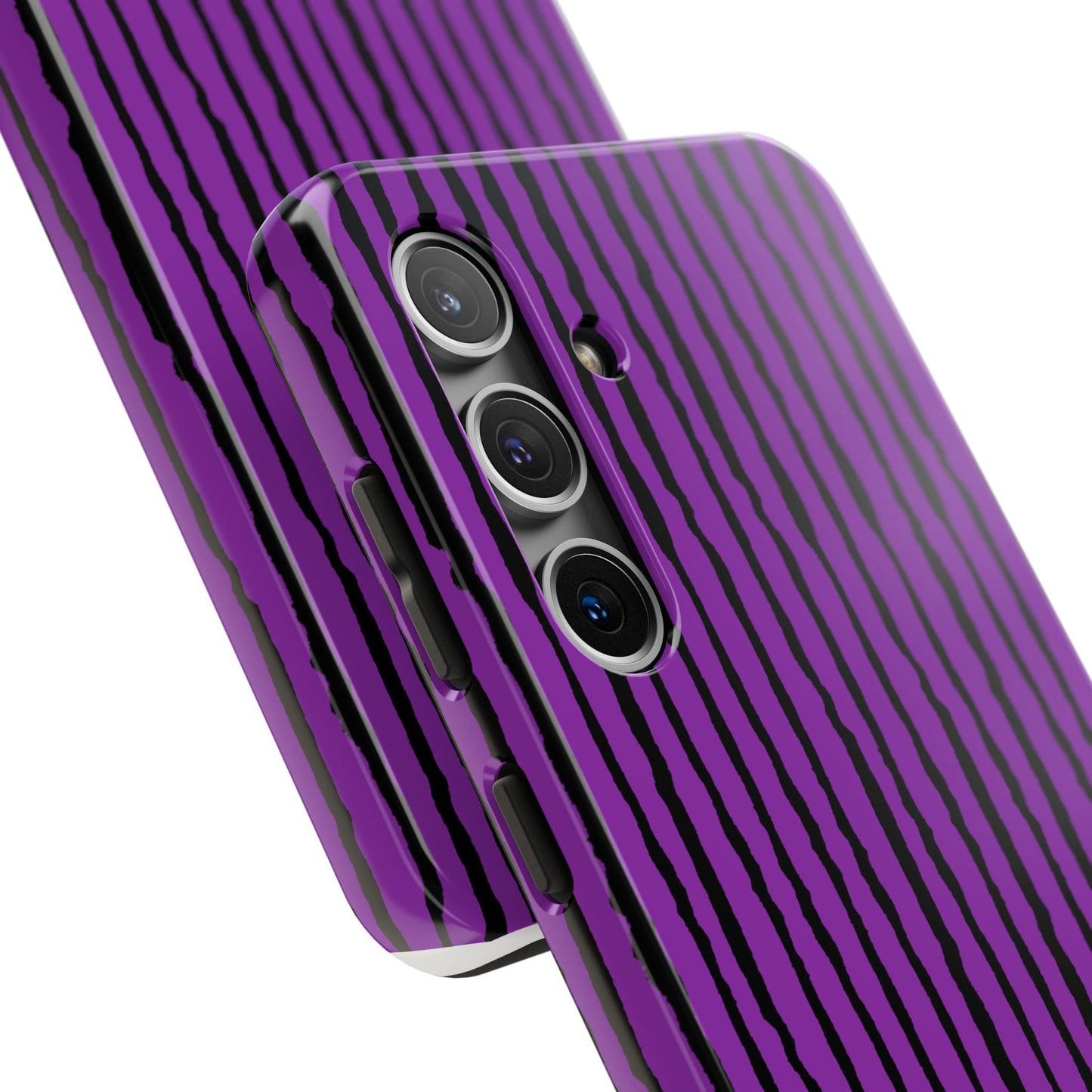 Sorta Stripe Purple / Black Phone Case