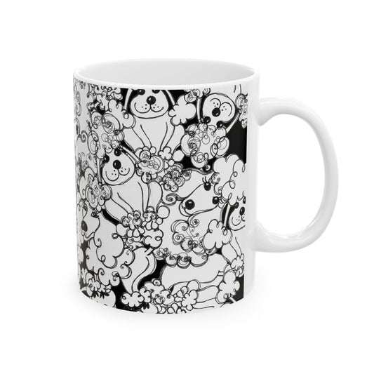 Poodle Party Black Cup