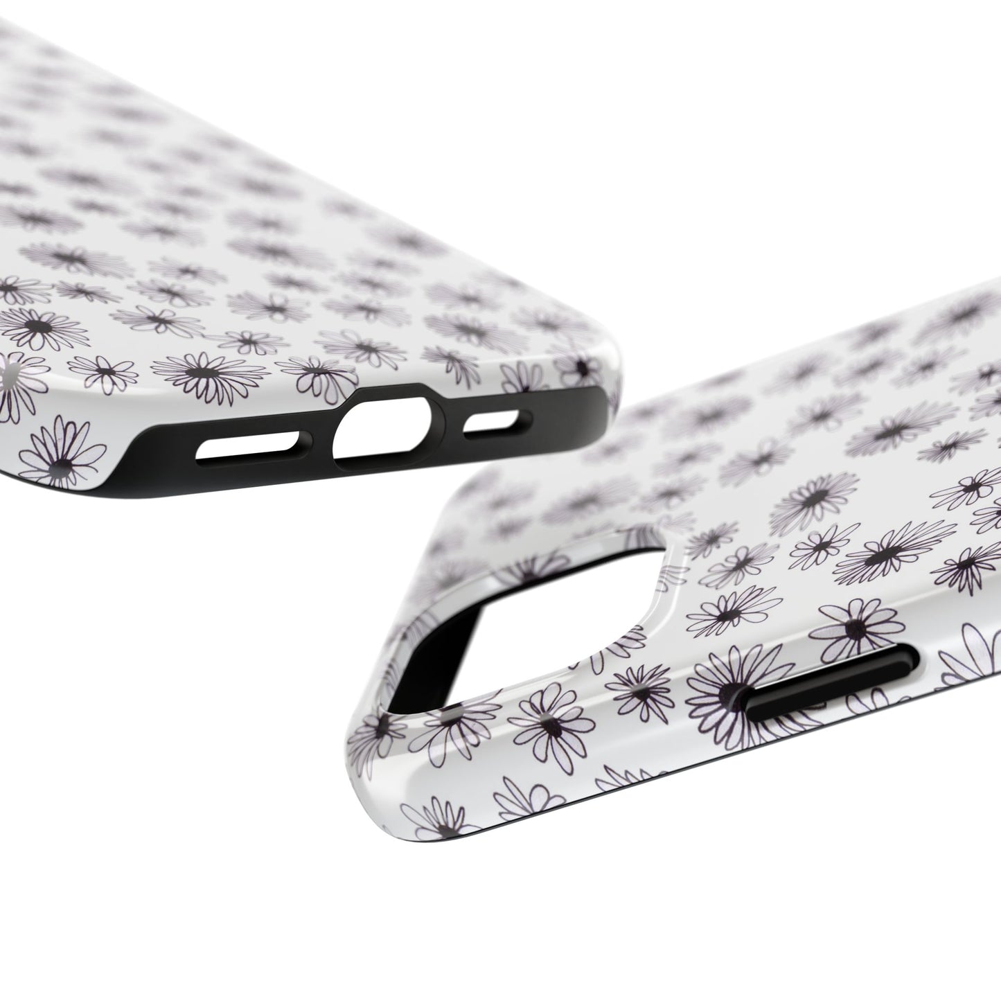 Random Daisy White / Black Phone Case