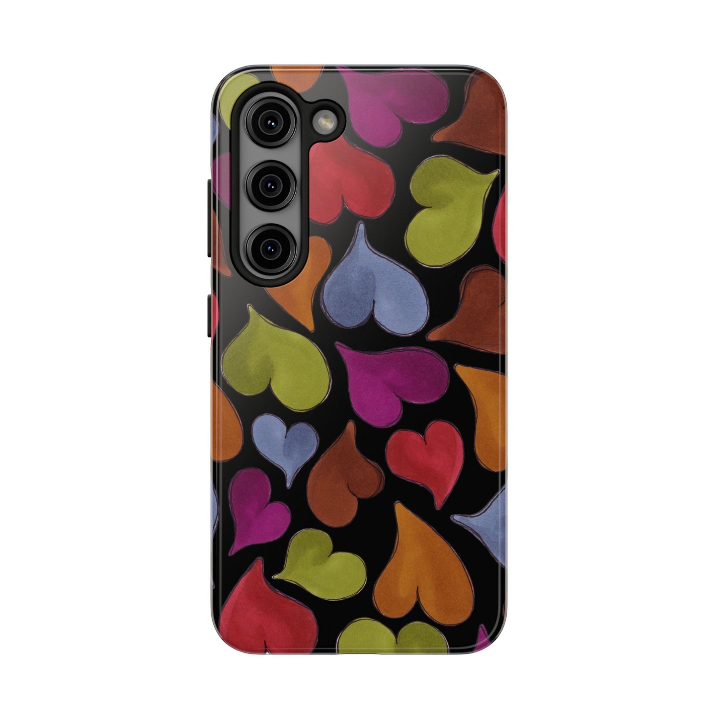Big Hearted Black Phone Case