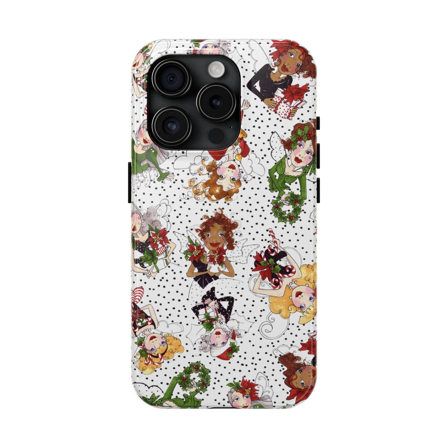 Fairy Toss White / Black Phone Case