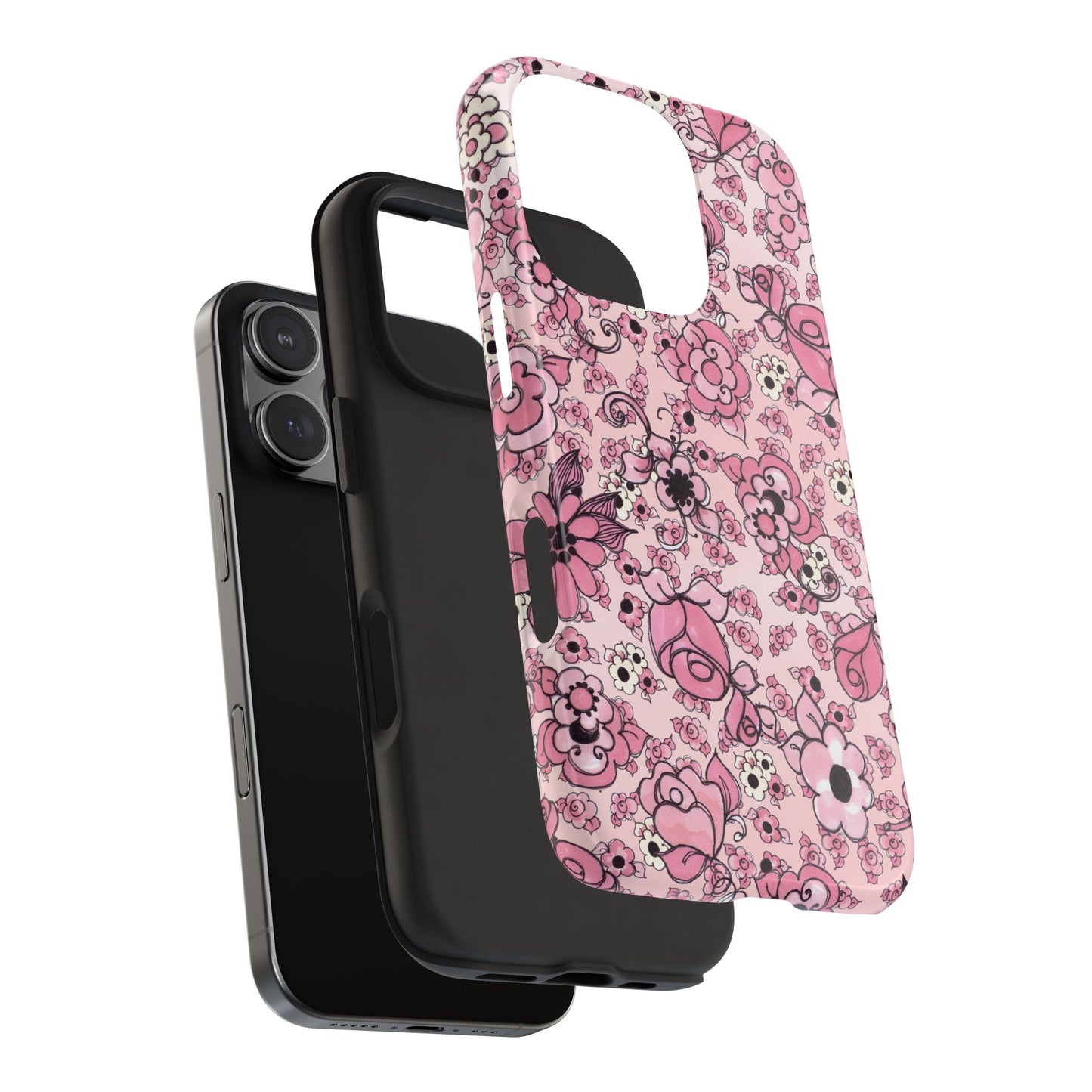 Profuse Posies Pink Phone Case