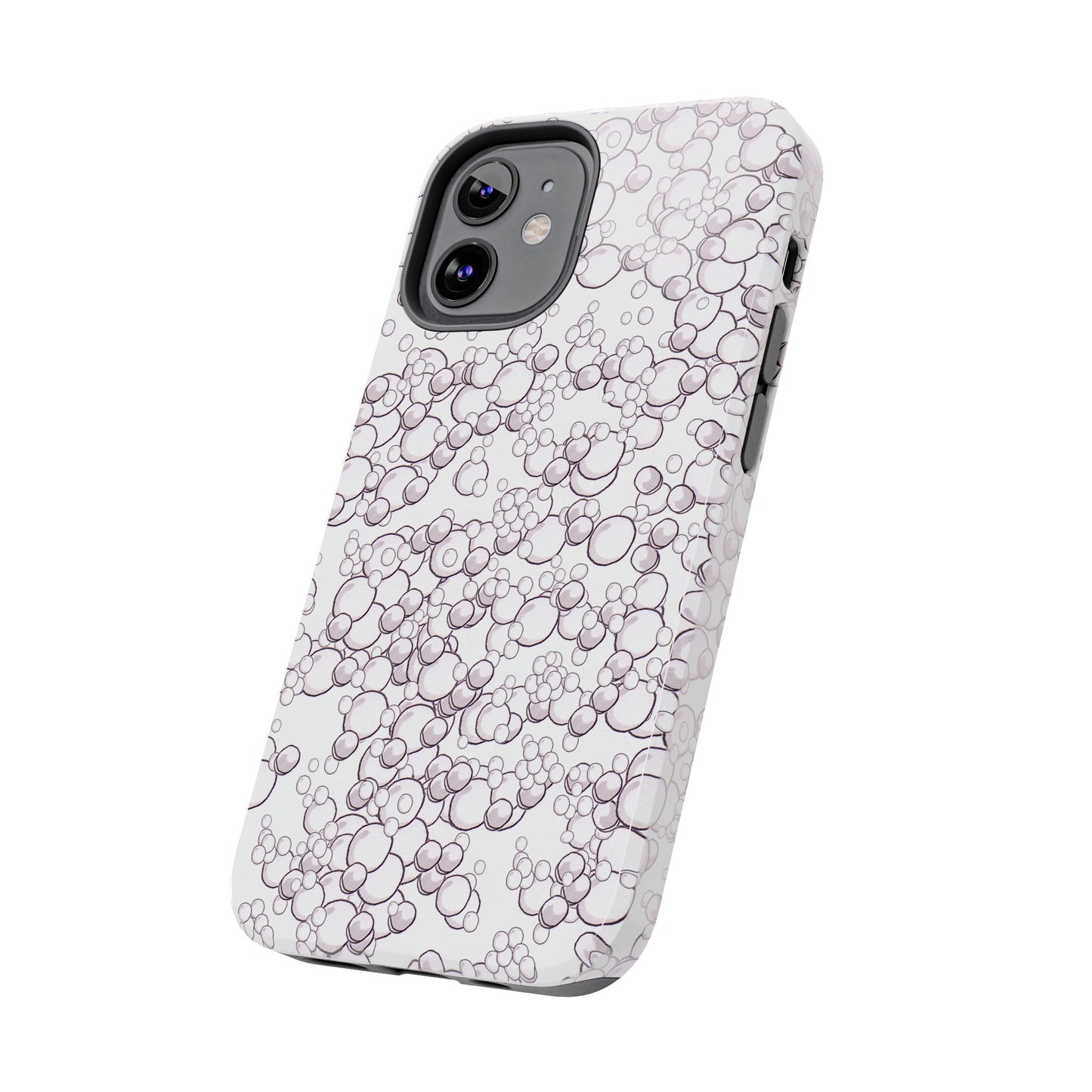 Bubble Dots White Phone Case