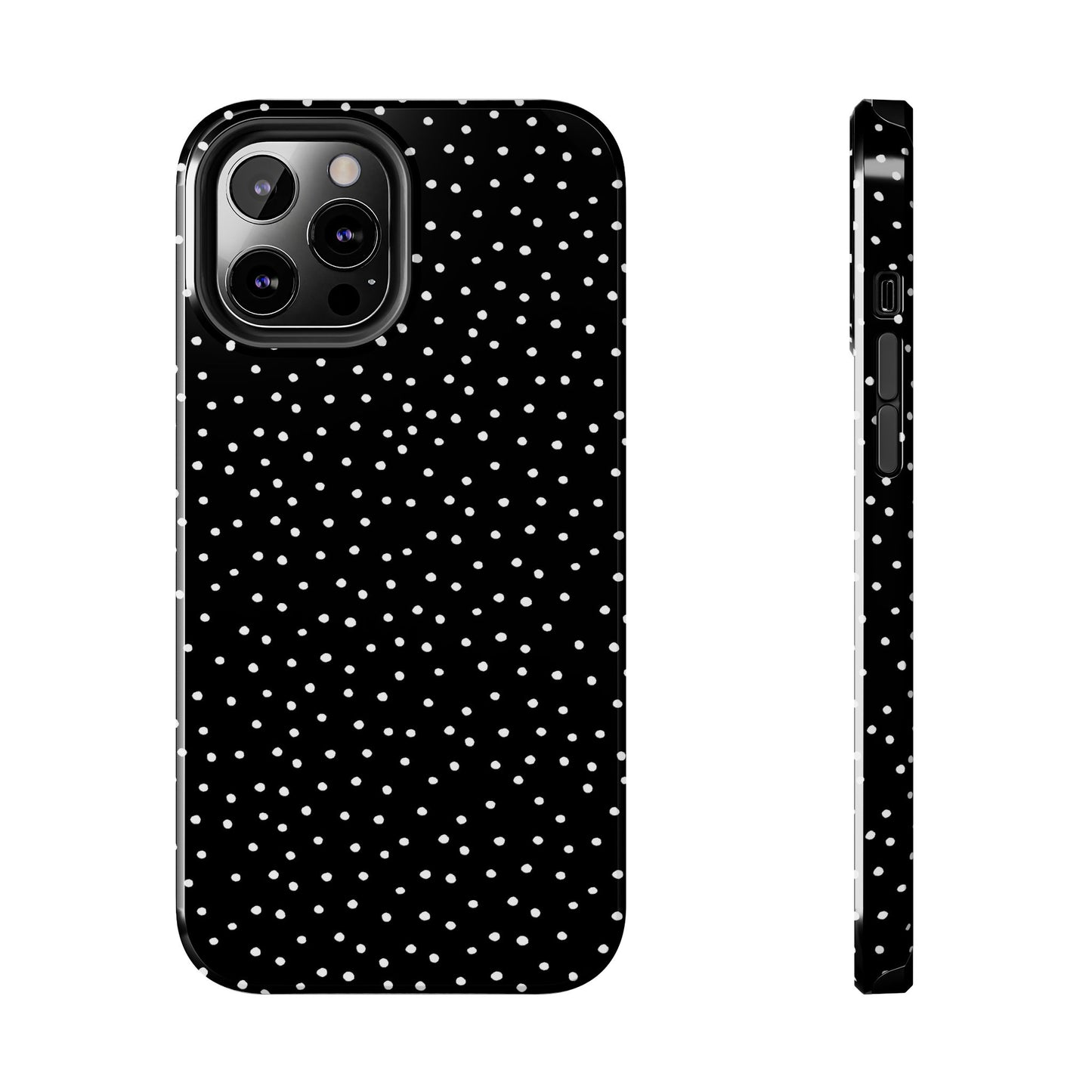 Dinky Dots Black / White Phone Case