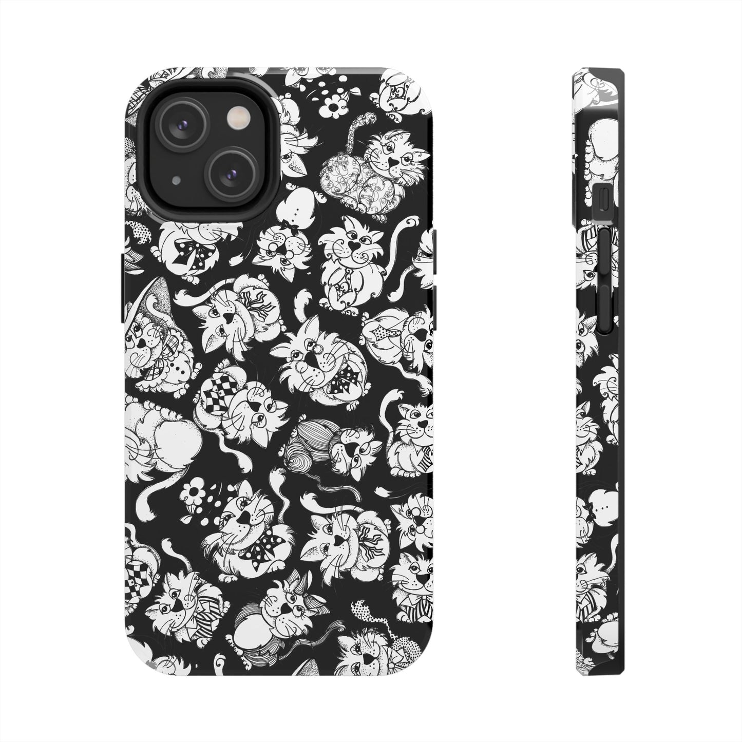 So Kitties Tossed Black Phone Case