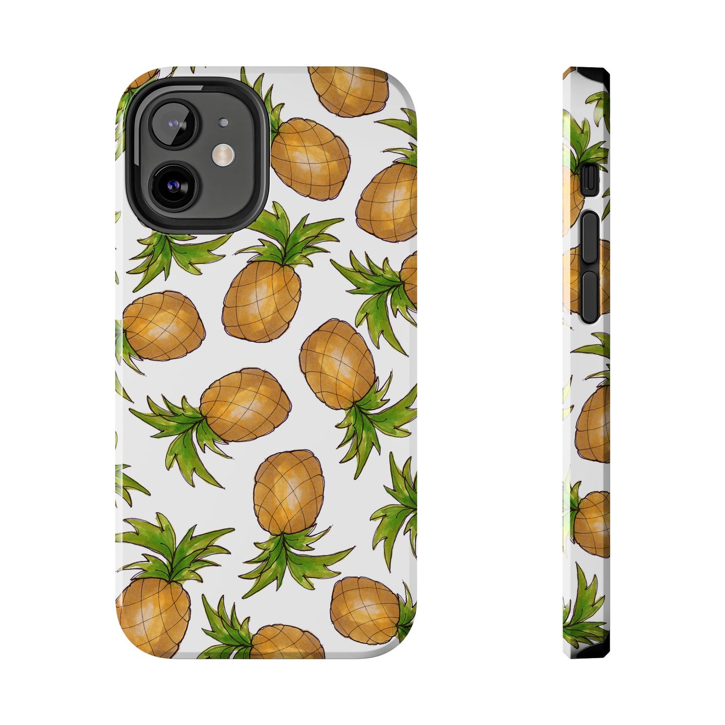 Pineapple Toss White Phone Case