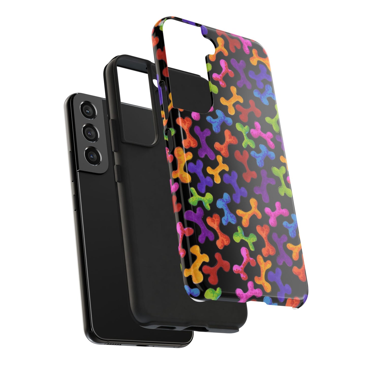 Fancy Bones Black / Multi Phone Case