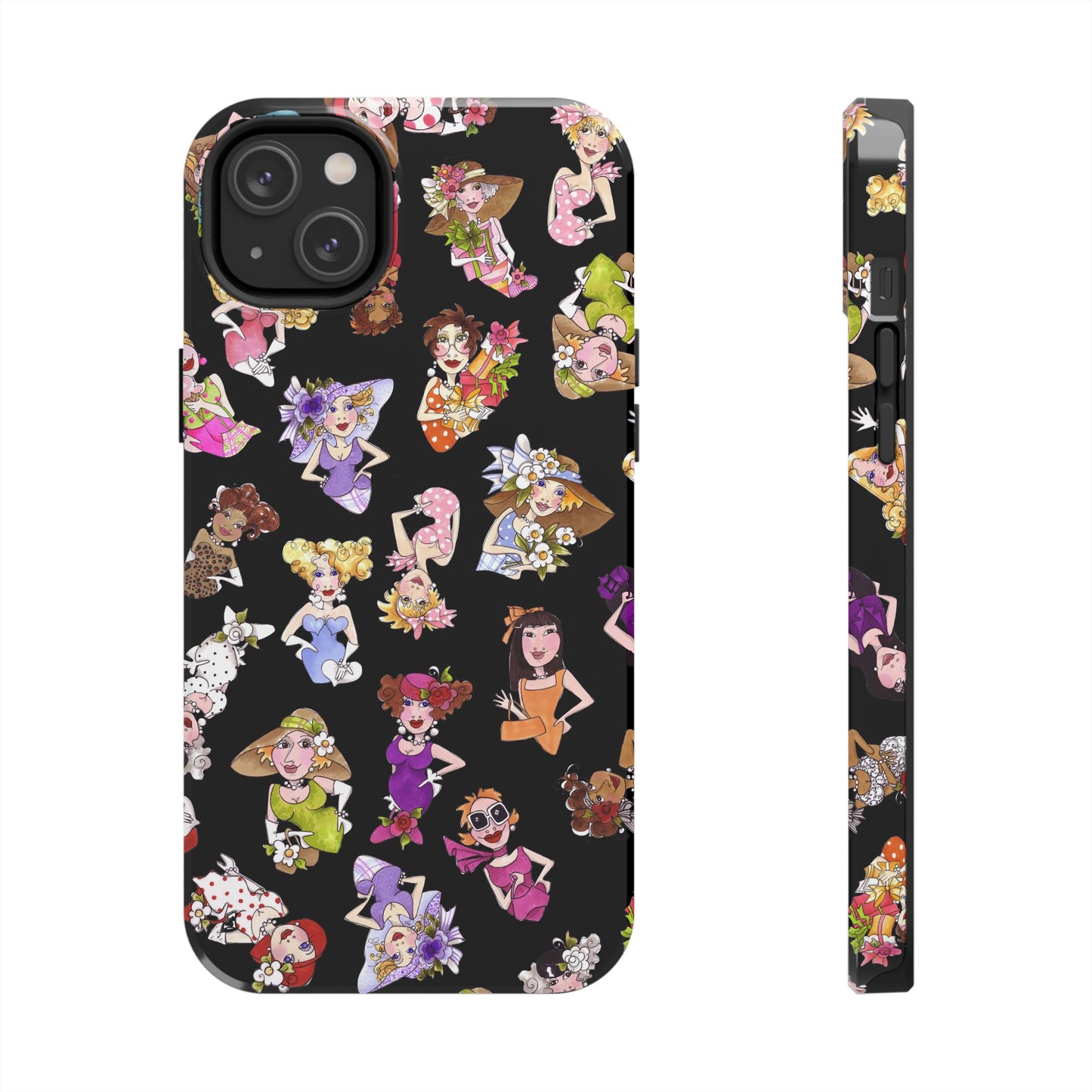 Fast Women Tossed Black Phone Case