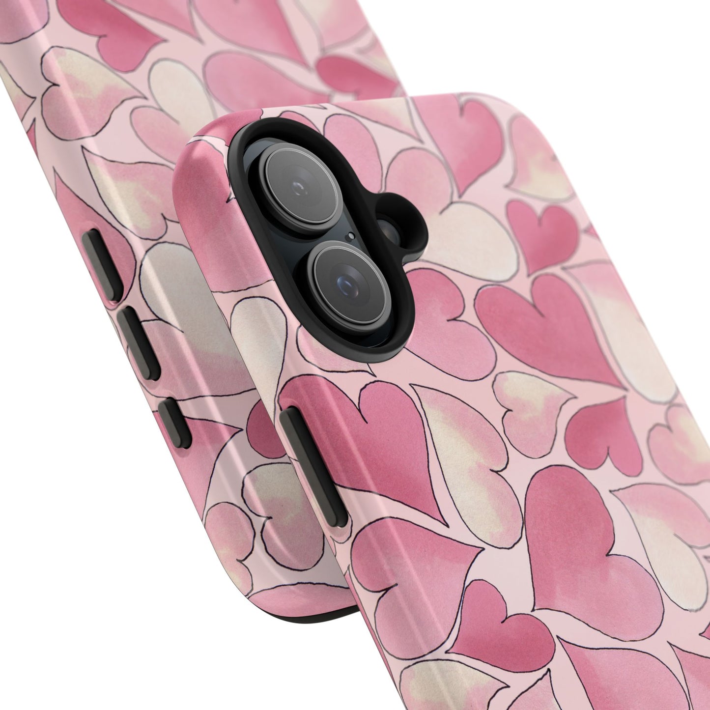 Hearts Pink Sky Phone Case