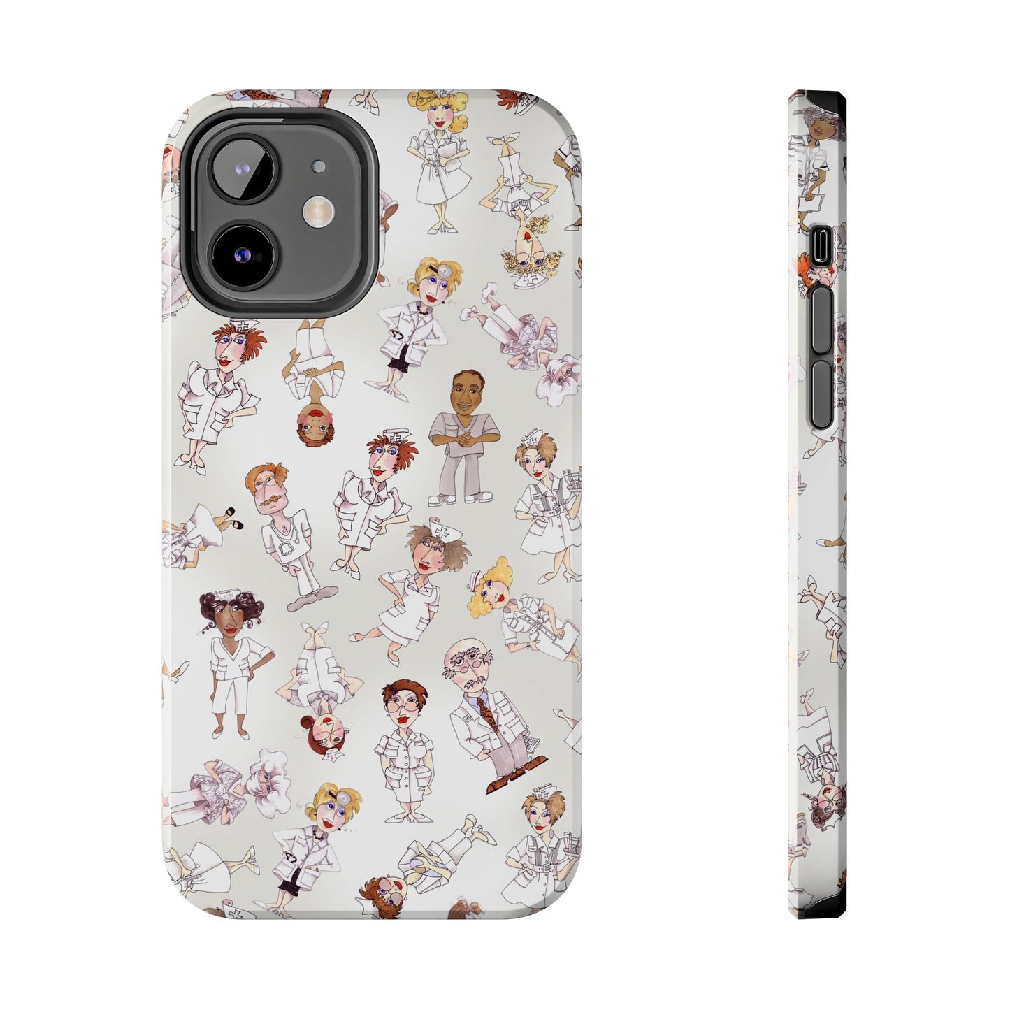 Tossed Nurses Gray Phone Case