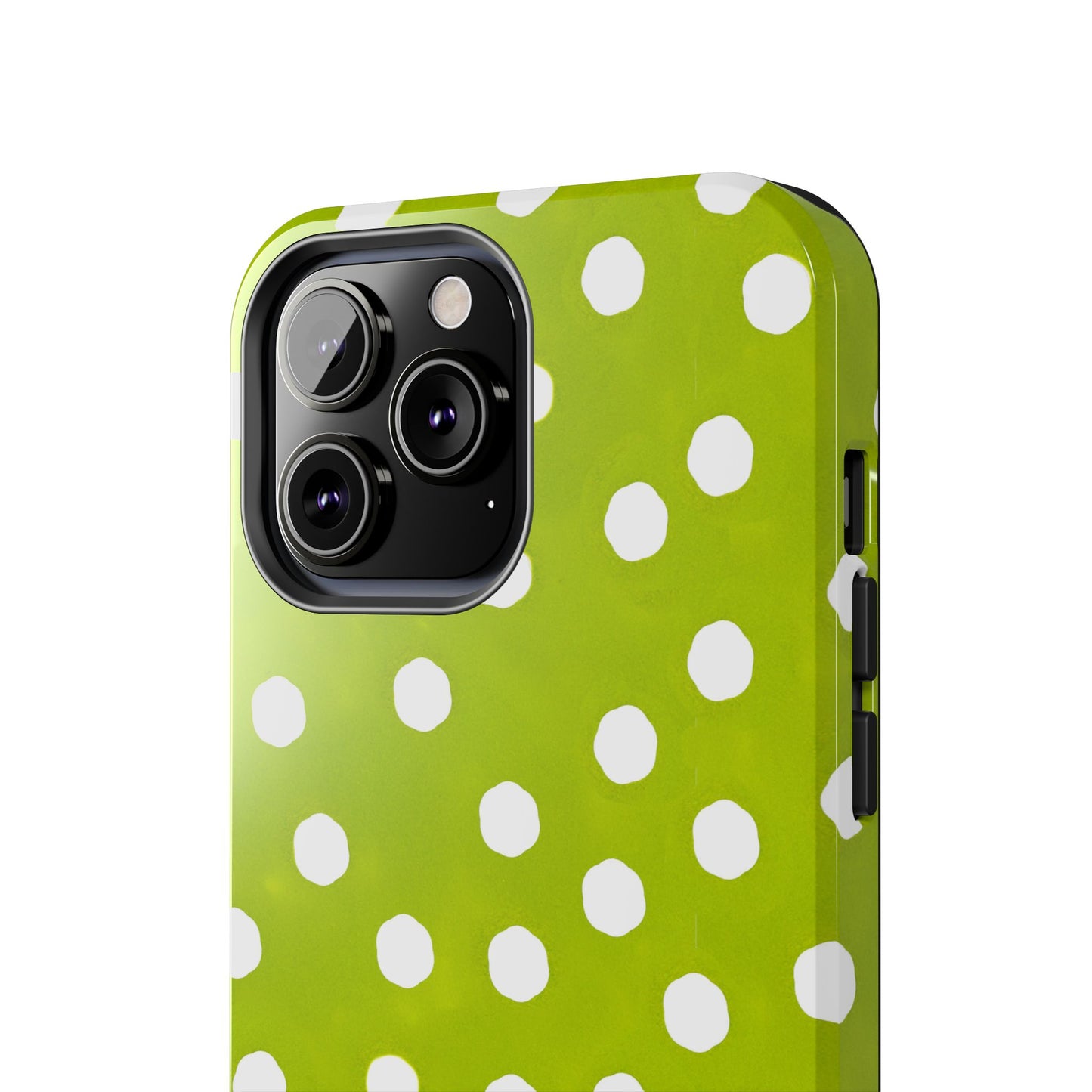 Jumbo Dots Green / White Phone Case