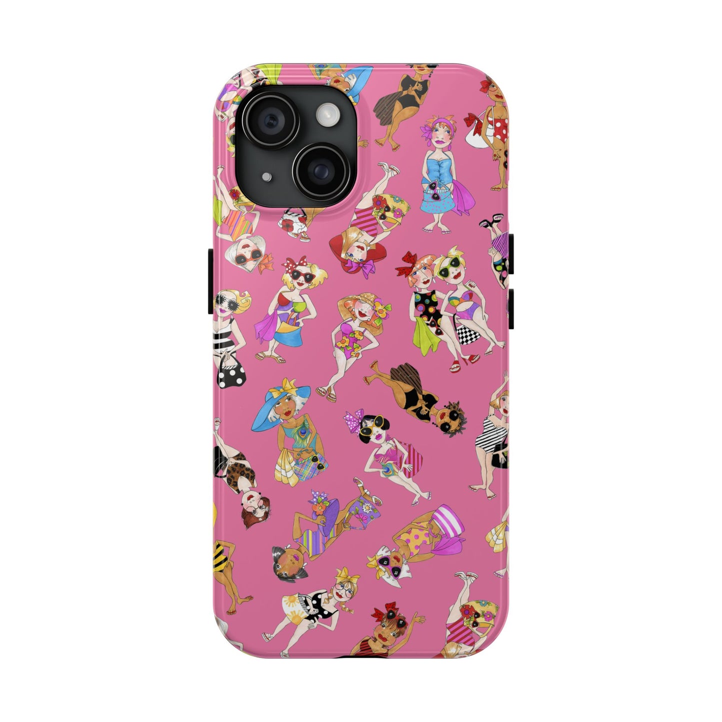 Tossed Beauties Pink Phone Case