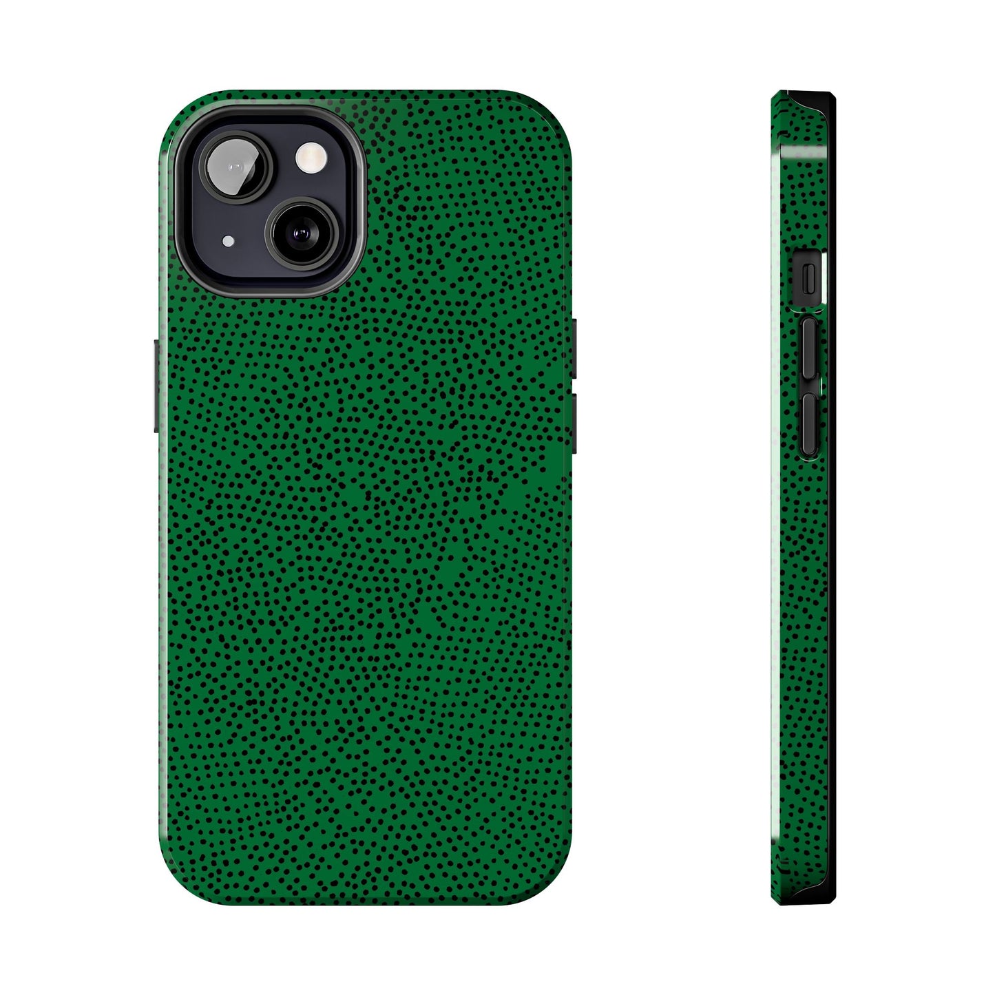 Mini Dot Green / Black Phone Case