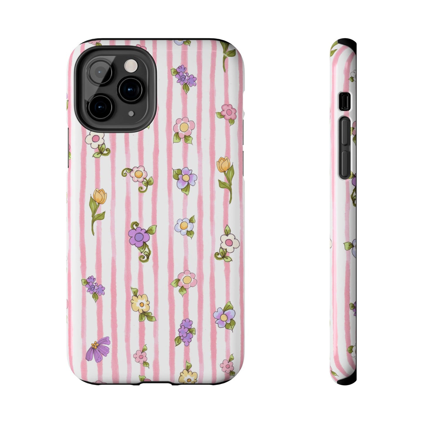 Pretty Posie Stripe Phone Case