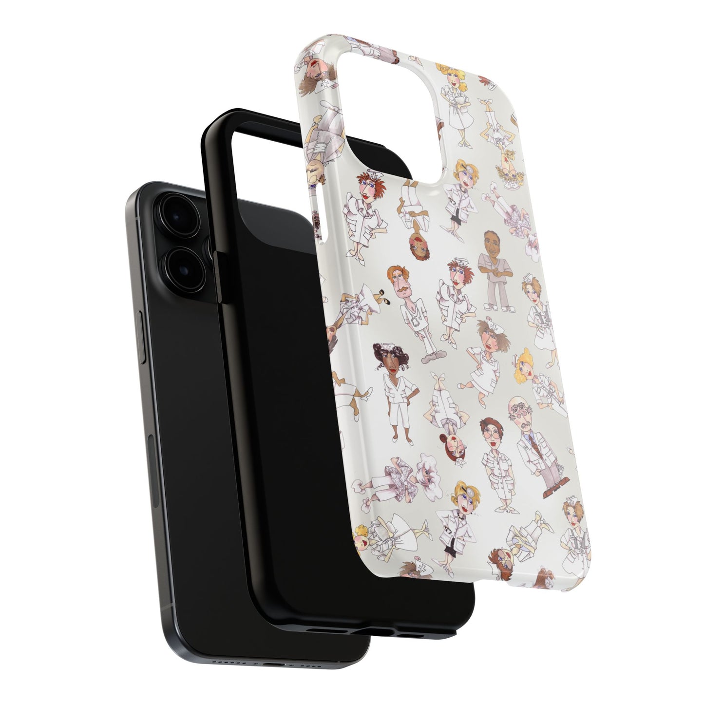 Tossed Nurses Gray Phone Case
