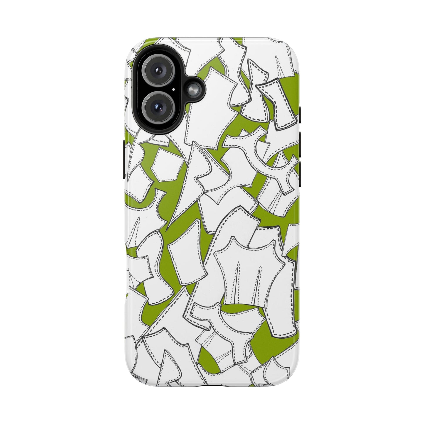 Pattern Pieces Chartreuse Phone Case