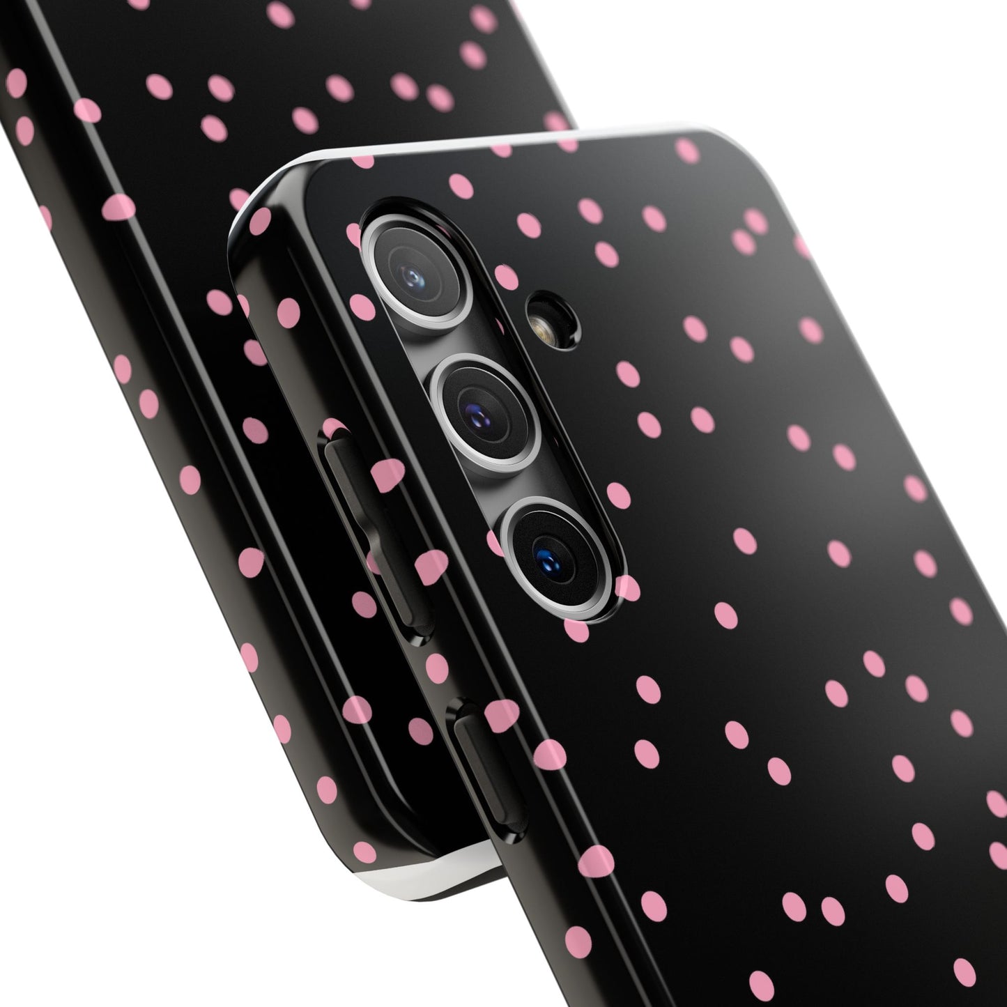 Space Dots Black / Pink Phone Case
