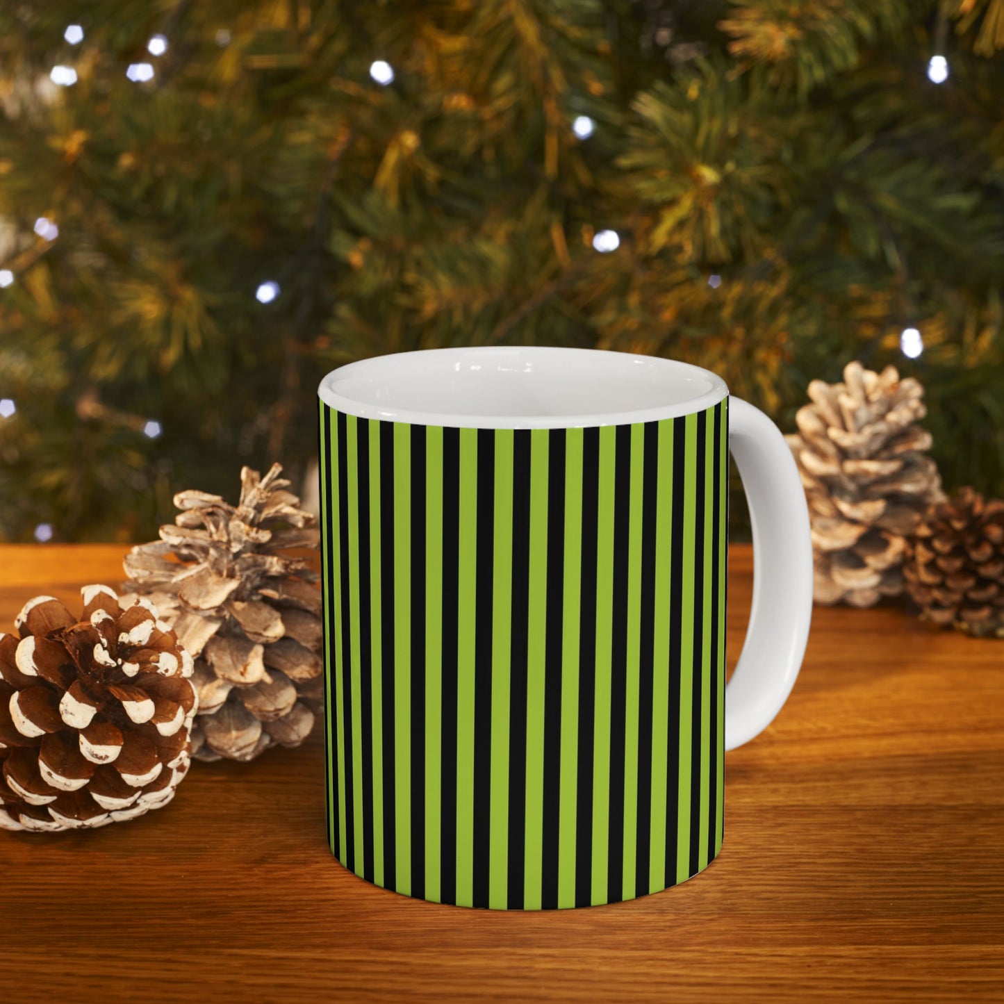 Stripe Green / Black Cup