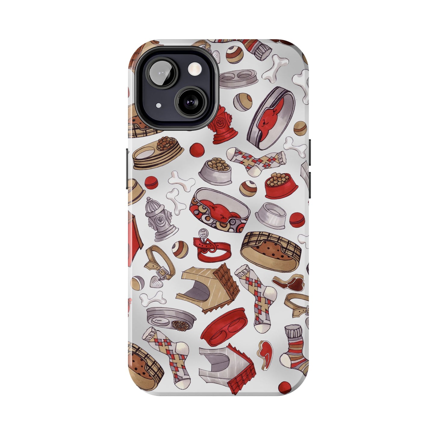 Doggie Stuff Gray Phone Case